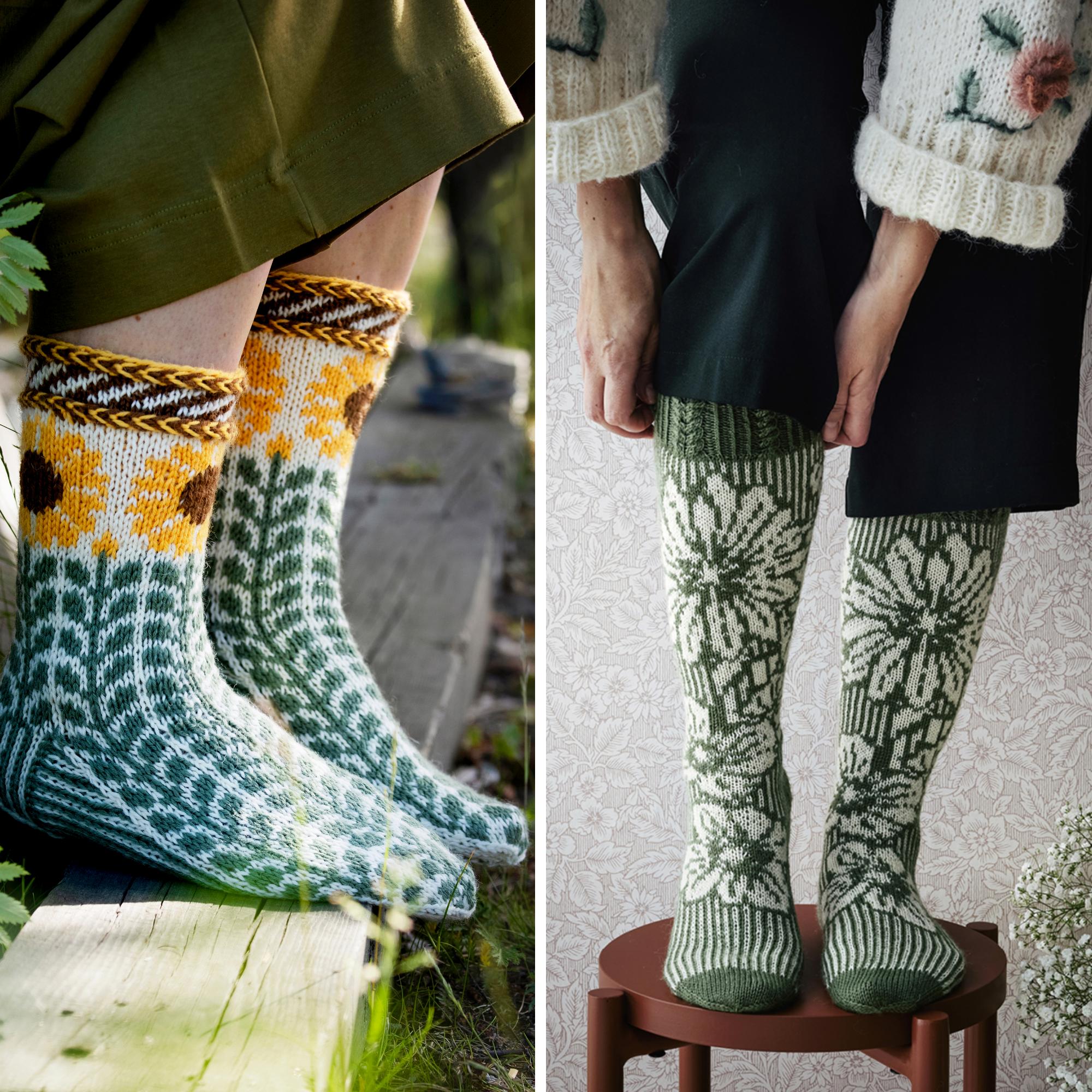 6 gorgeous floral sock patterns you’ll love to knit
