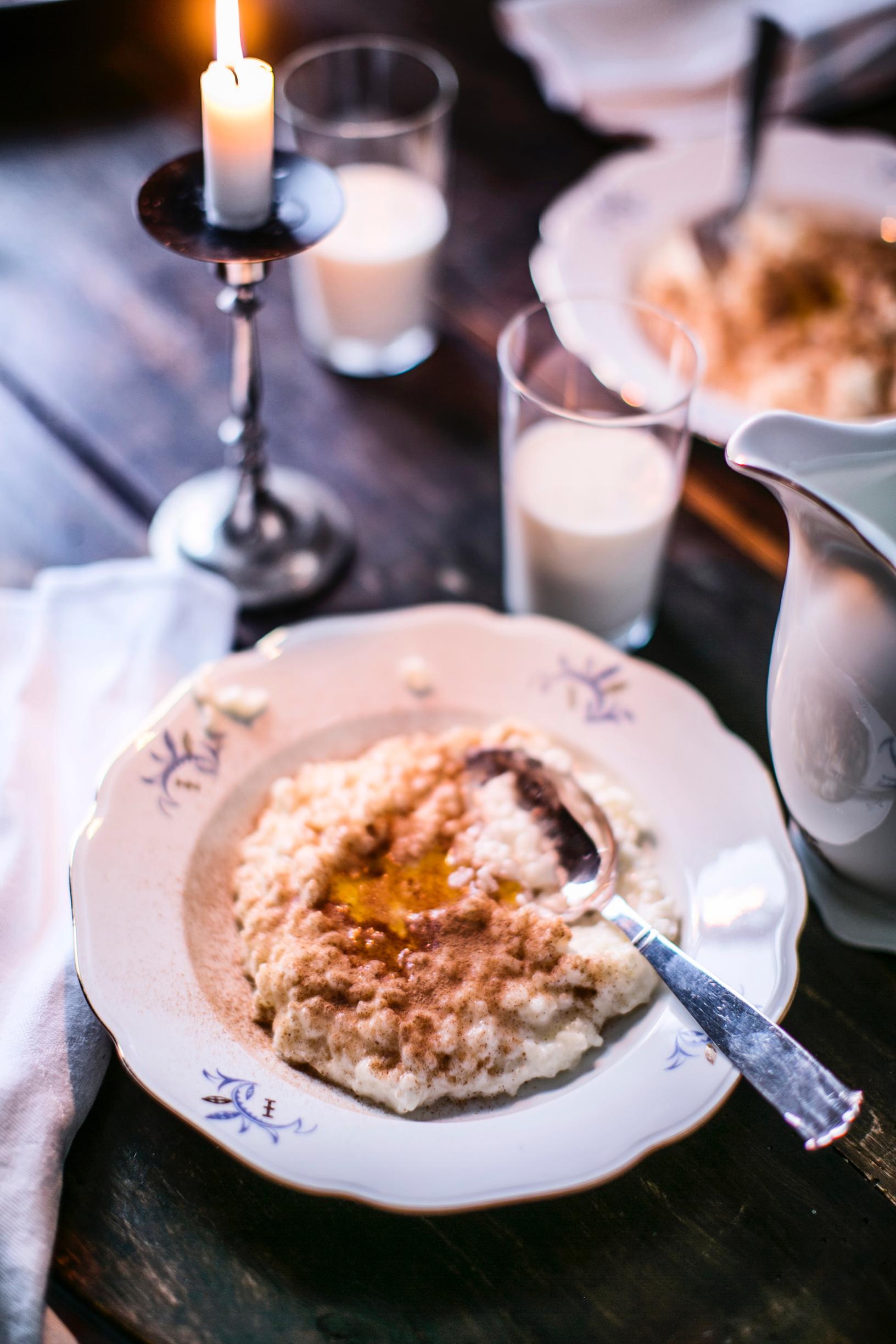 Finnish Christmas: rice porridge and accompaniments