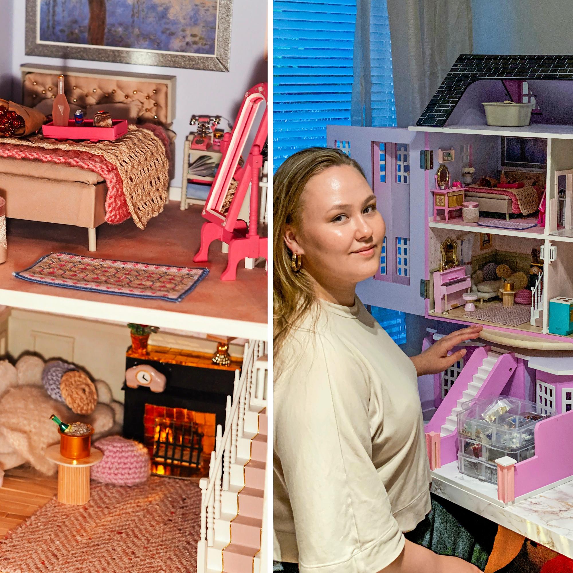 Engineer Emma’s dollhouse delights with tiny details—including a mini wedding photo