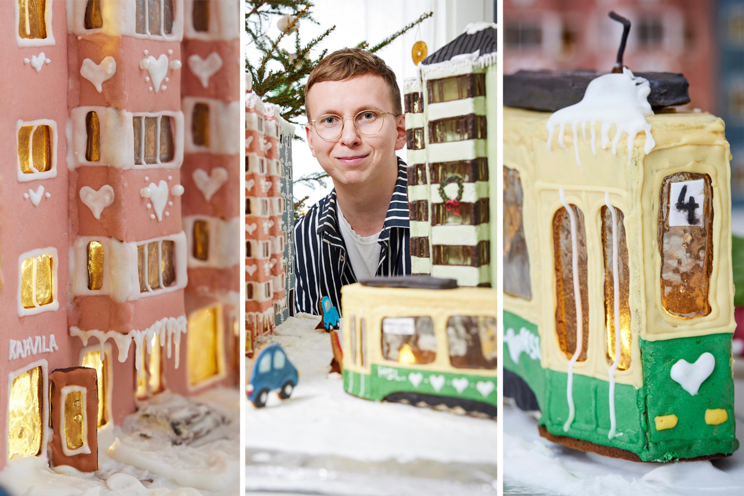 Inside a spectacular gingerbread world: “I assembled a five-building Helsinki city block”