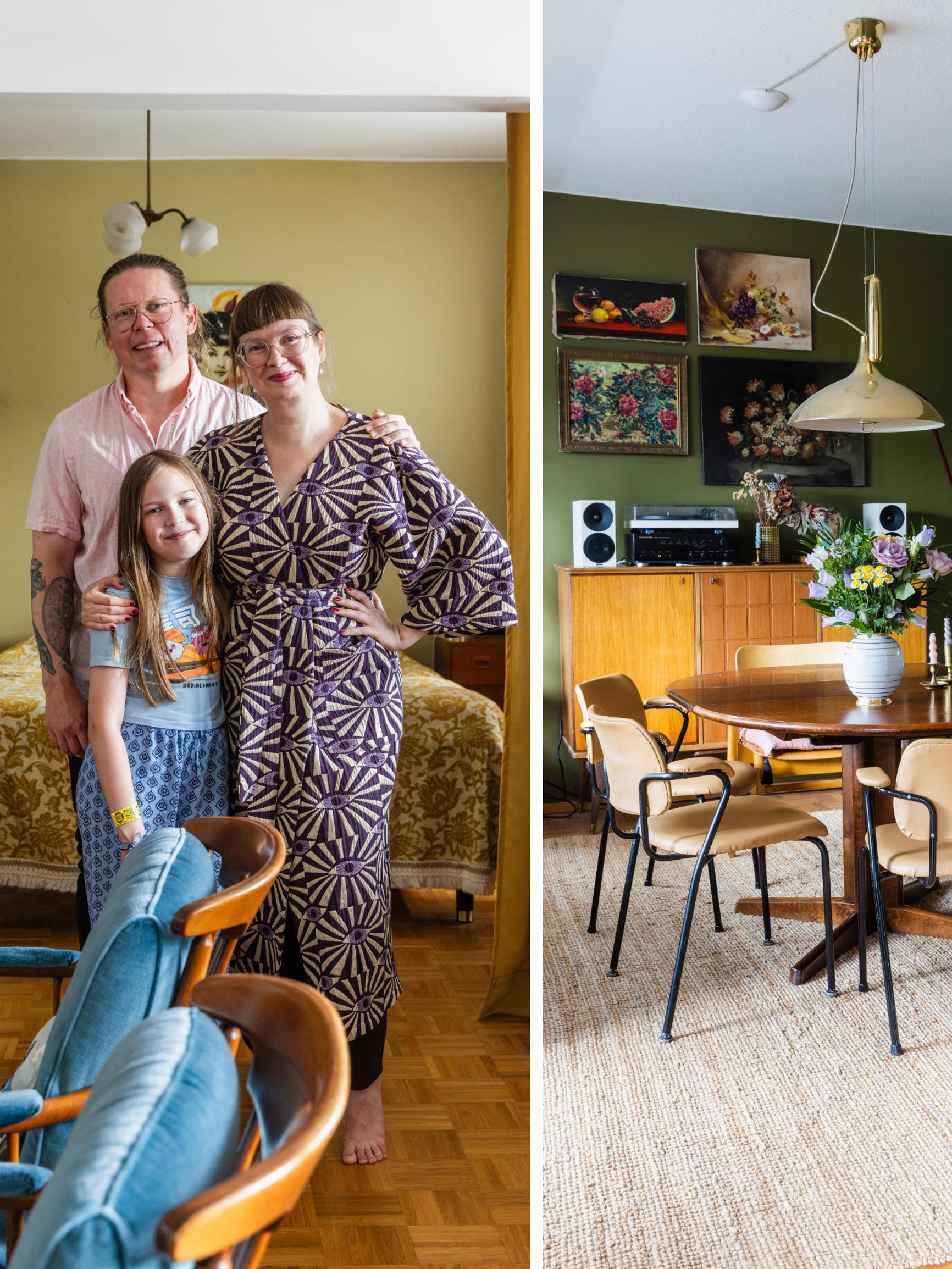 Elina scored a ten-grand sofa for €1,500—and furnished a 1970s home almost entirely with vintage
