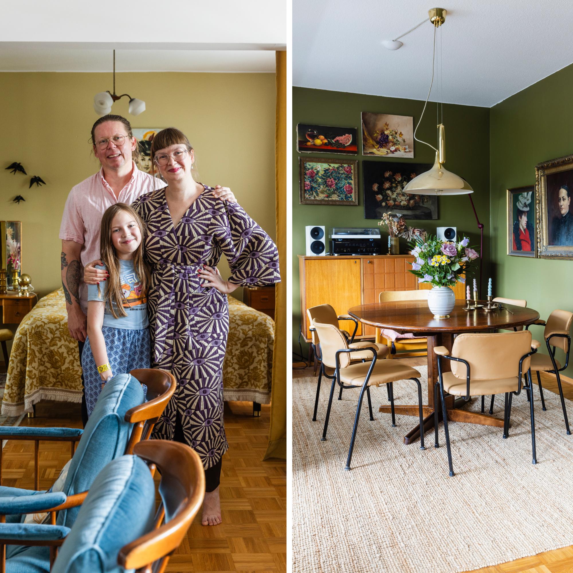 Elina scored a ten-grand sofa for €1,500—and furnished a 1970s home almost entirely with vintage
