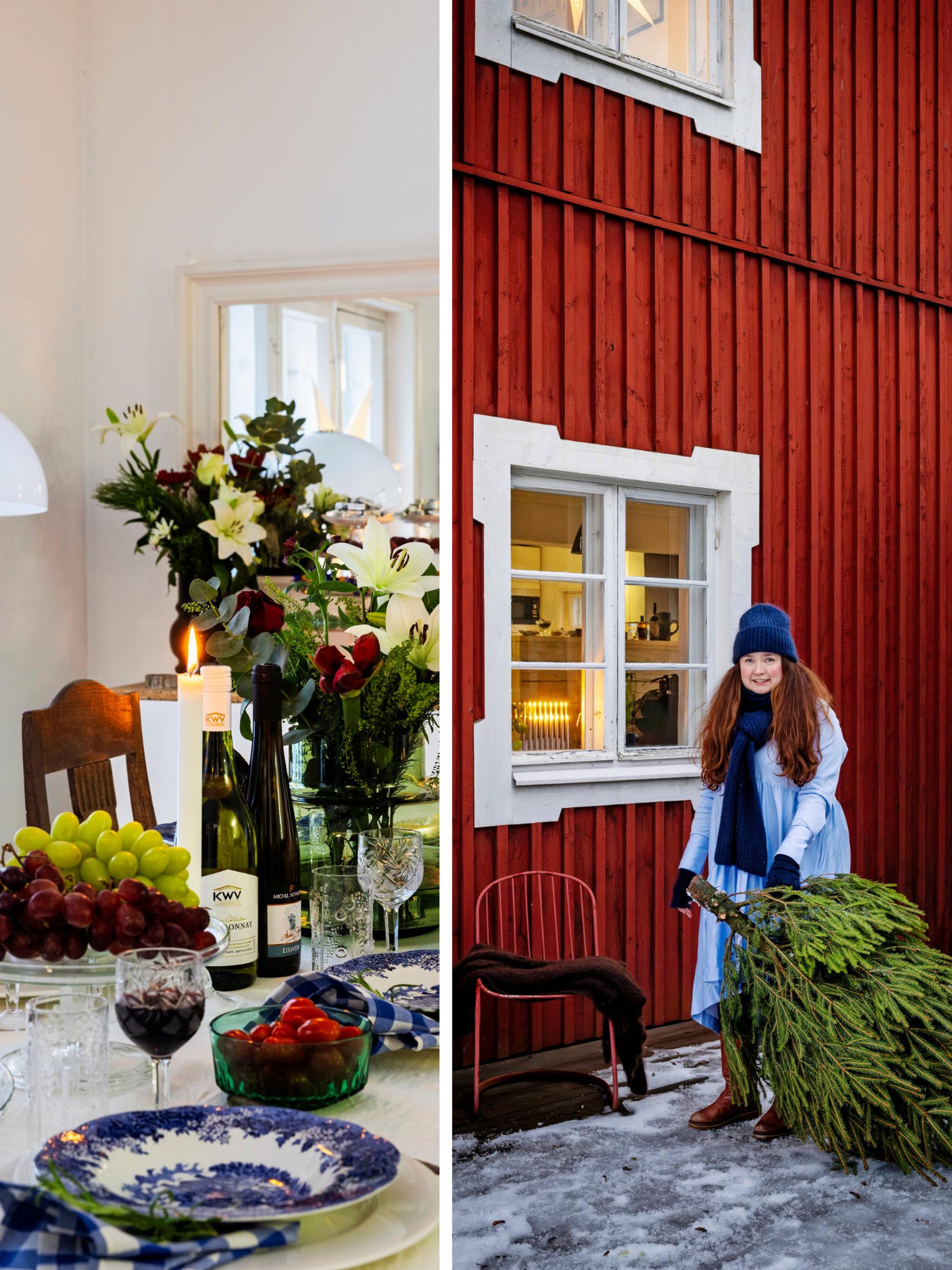A blue-and-red Christmas inside a former infants’ ward—“The entryway chaos doesn’t matter, because none of us spends Christmas there anyway”