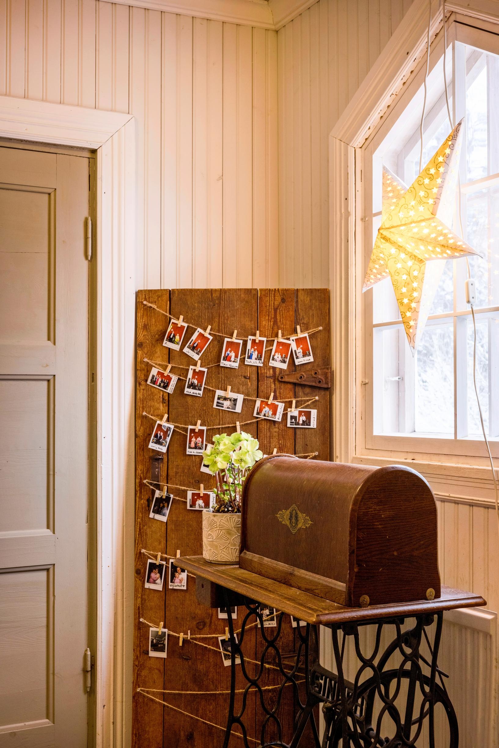 Old sewing machine as decoration