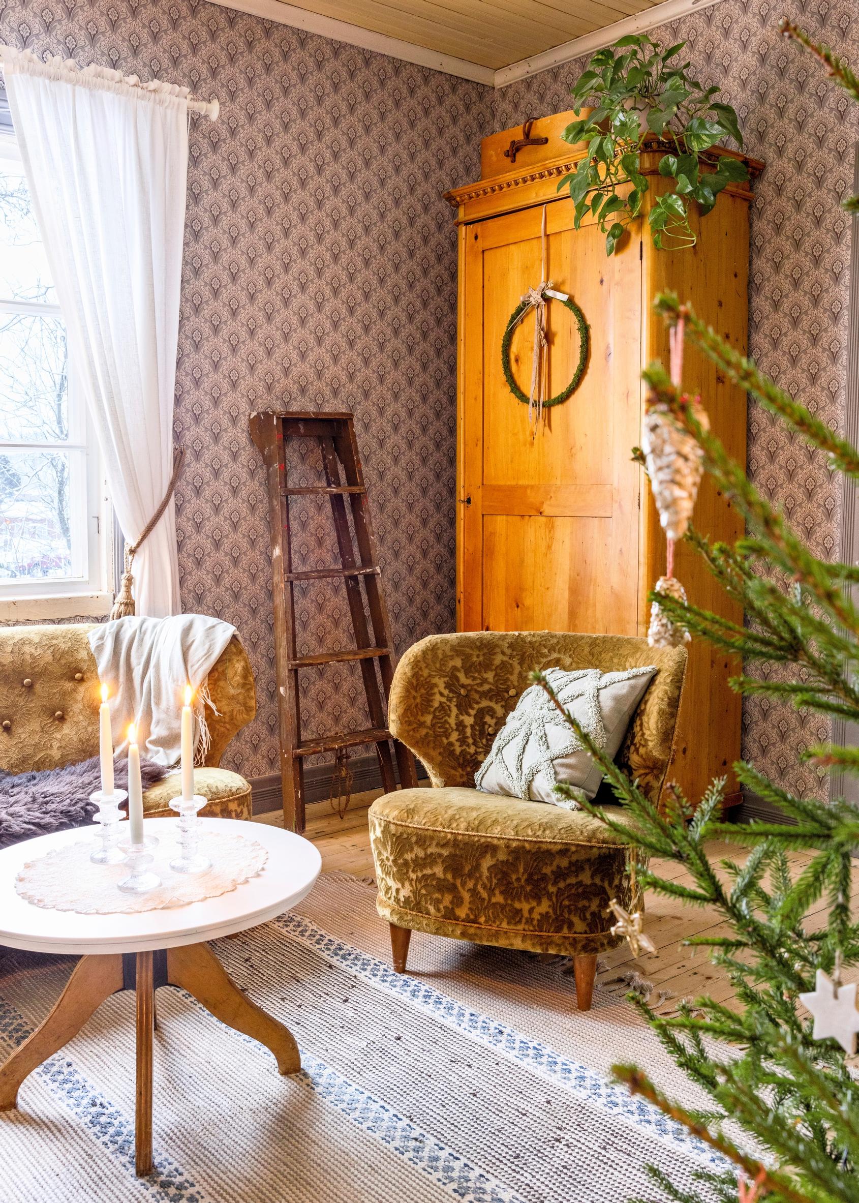Old wooden cabinet in the living room