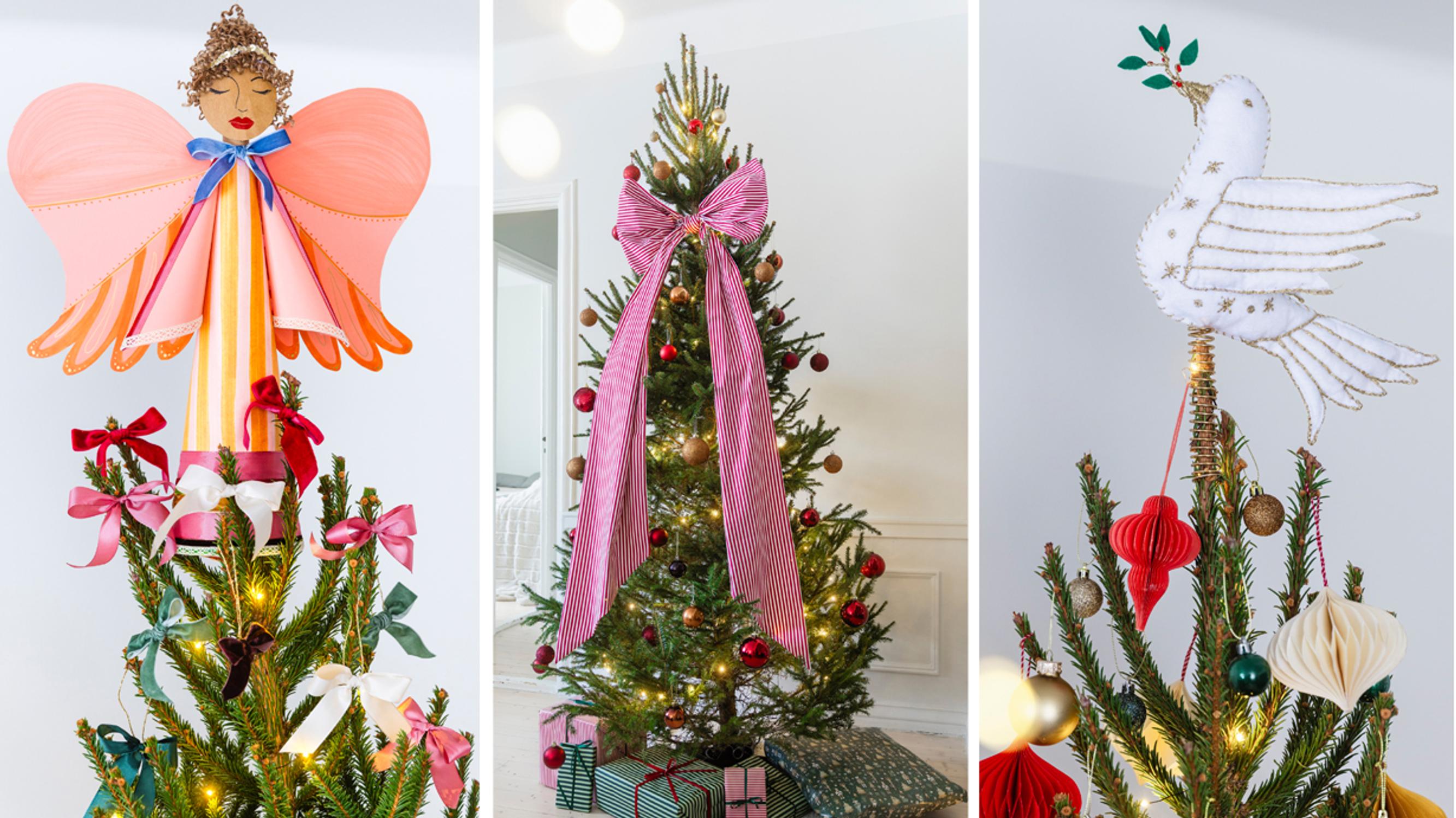 New stars for your Christmas tree! A bow, an angel or a peace dove—see how to make them