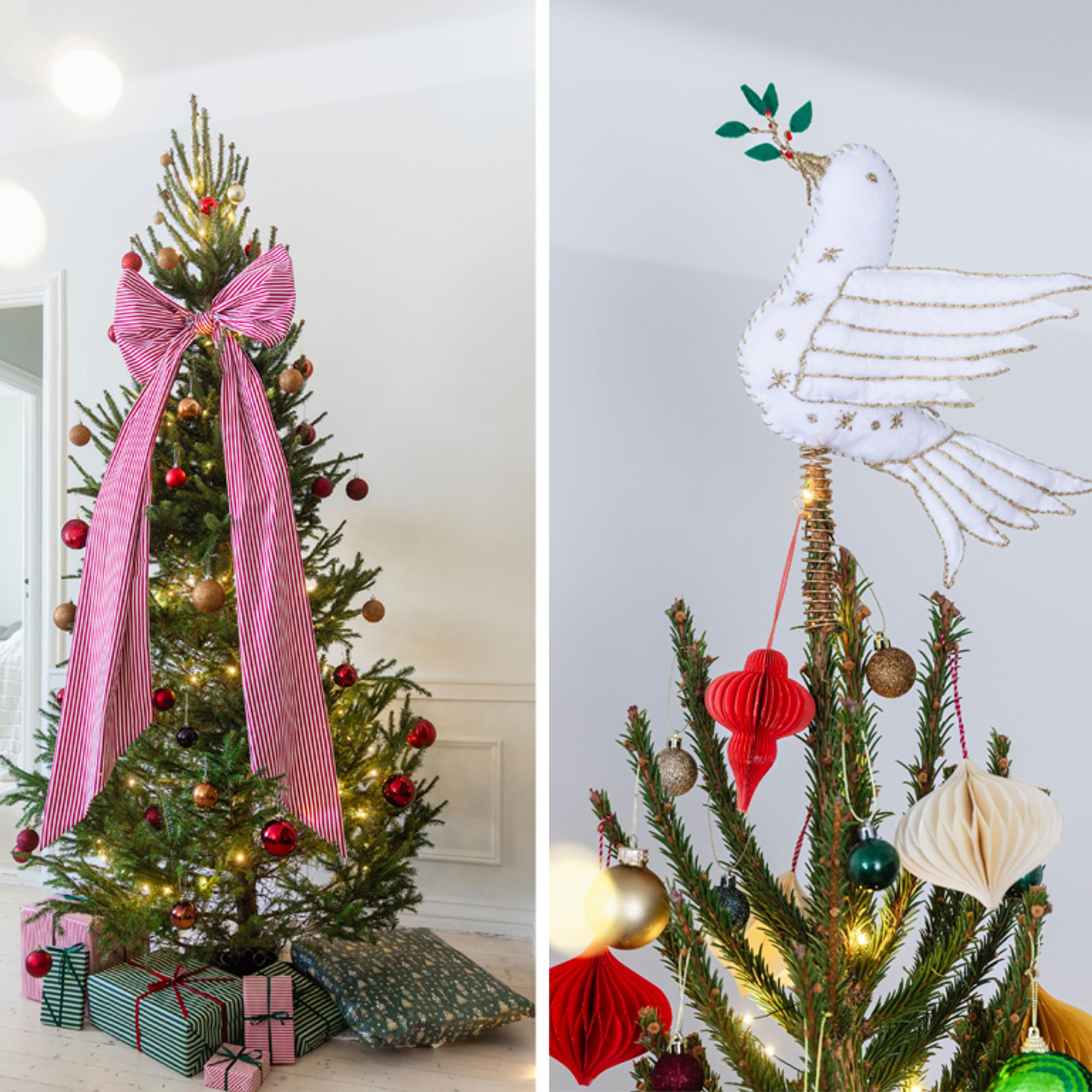 New stars for your Christmas tree! A bow, an angel or a peace dove—see how to make them