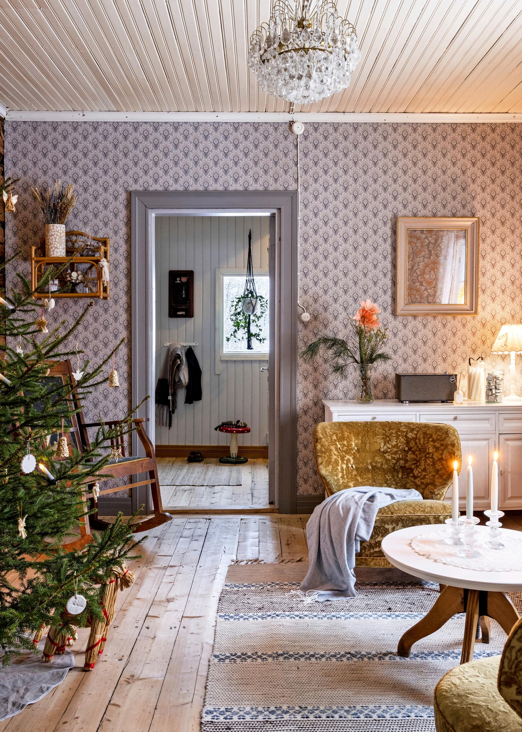 Christmas tree in the living room