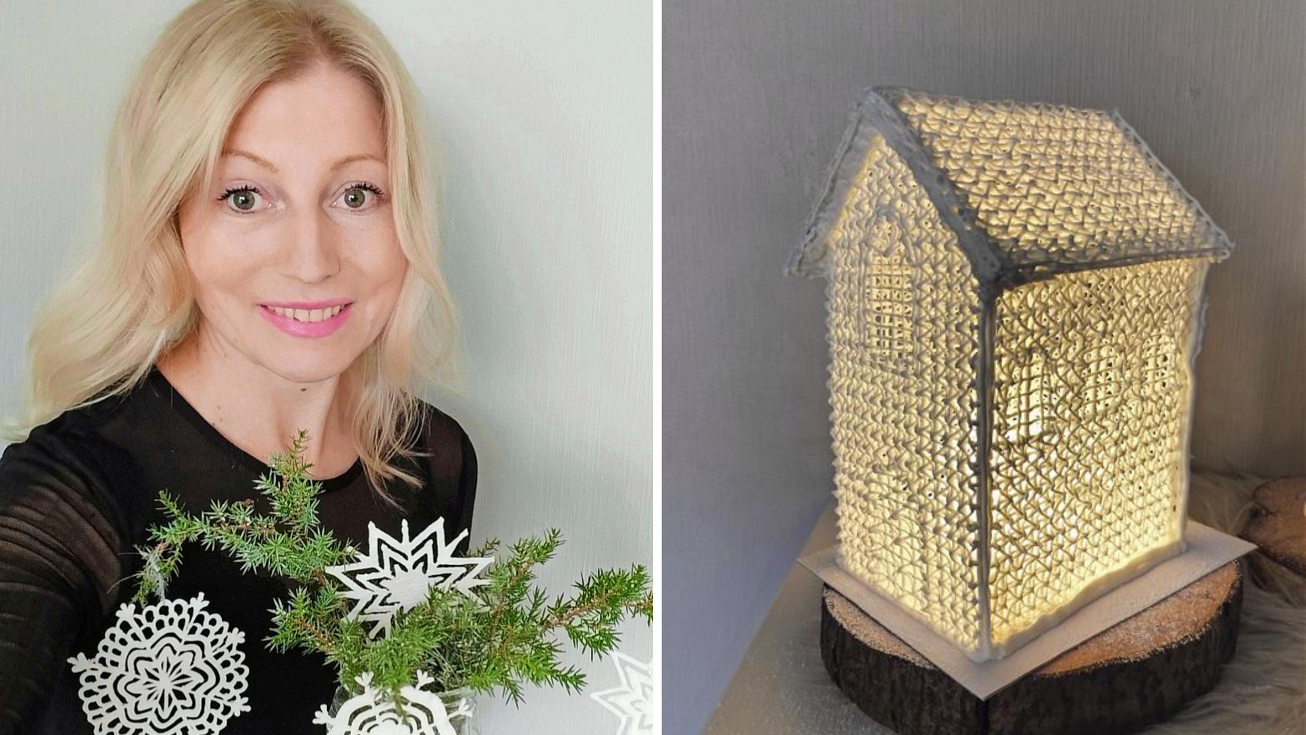 Miritsa crafts house lanterns from nothing but royal icing: “People have thought my sugar lantern was crocheted”