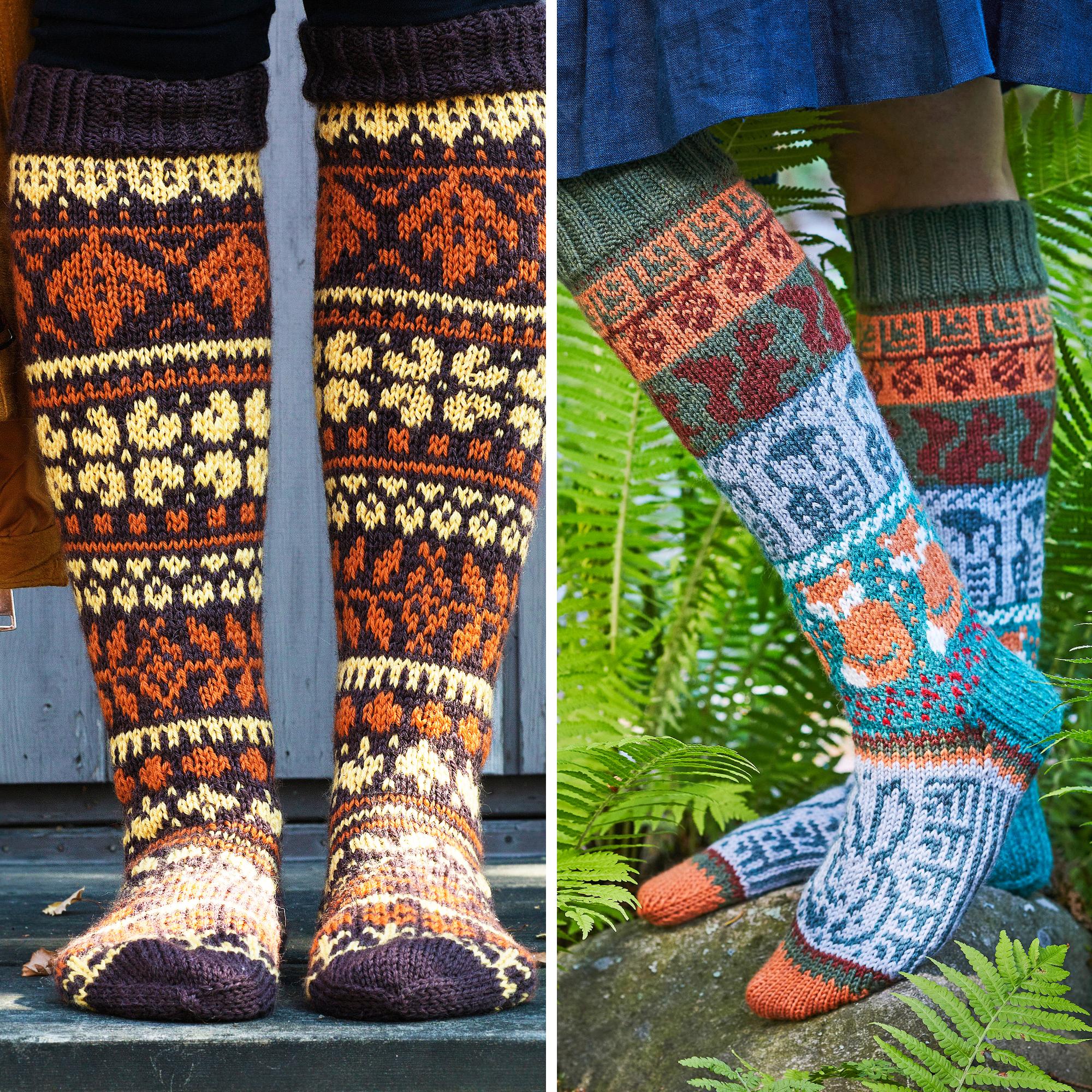 Step into autumn: 5 wool sock patterns for every skill level