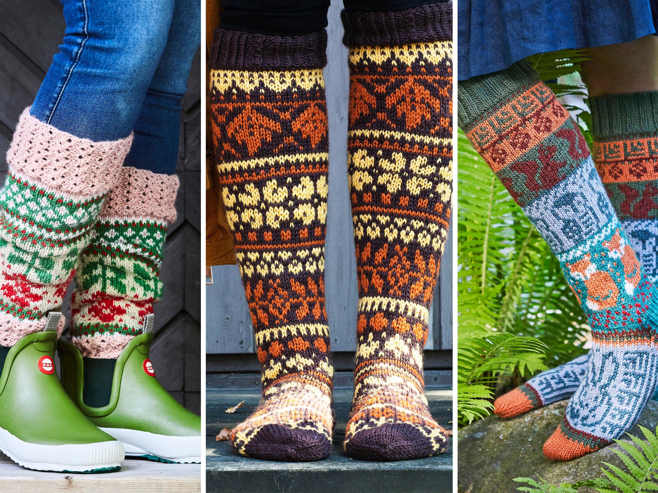 Step into autumn: 5 wool sock patterns for every skill level
