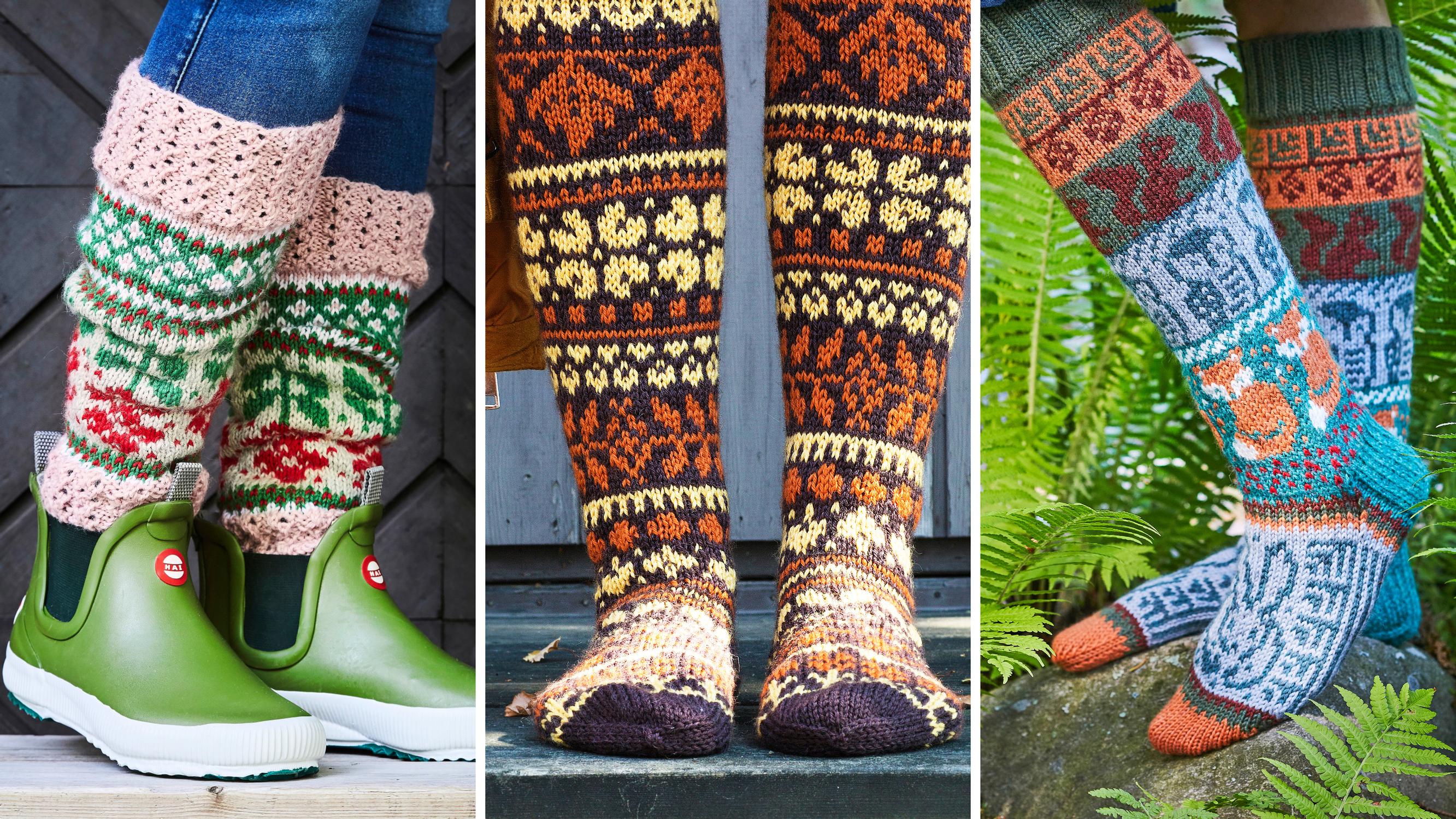 Step into autumn: 5 wool sock patterns for every skill level