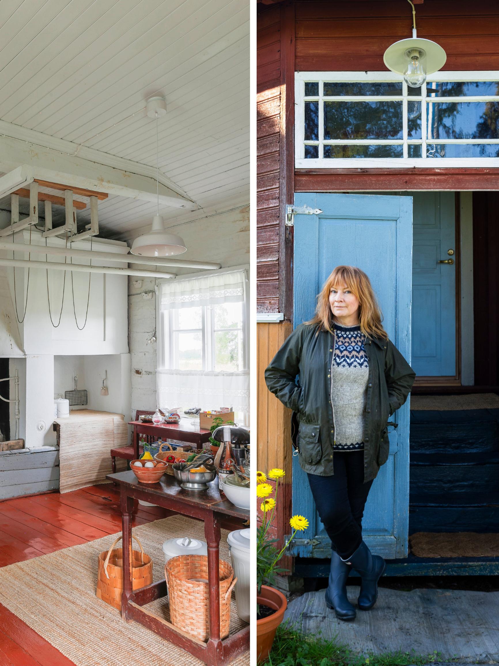 Saila-Mari bought a 200-year-old log house—charming textiles, furniture and tableware included: “It felt like I was truly meant for this house”