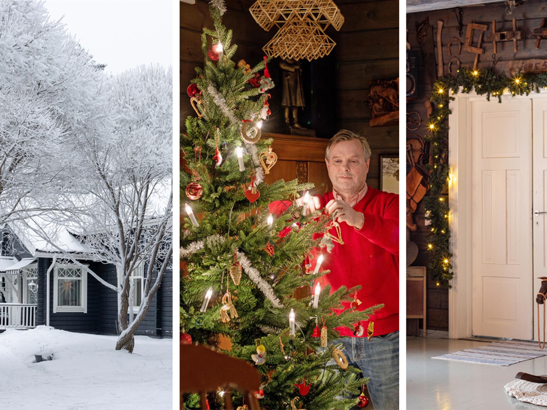 Enter a Christmas wonderland at Juha’s lakeside elf house and smoke sauna