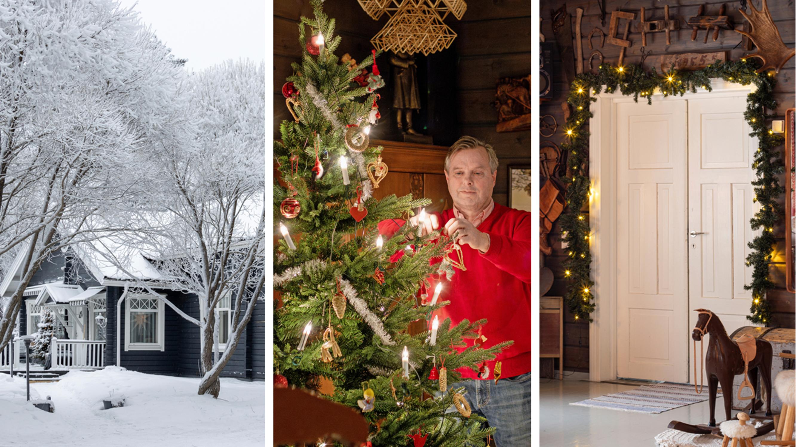 Enter a Christmas wonderland at Juha’s lakeside elf house and smoke sauna