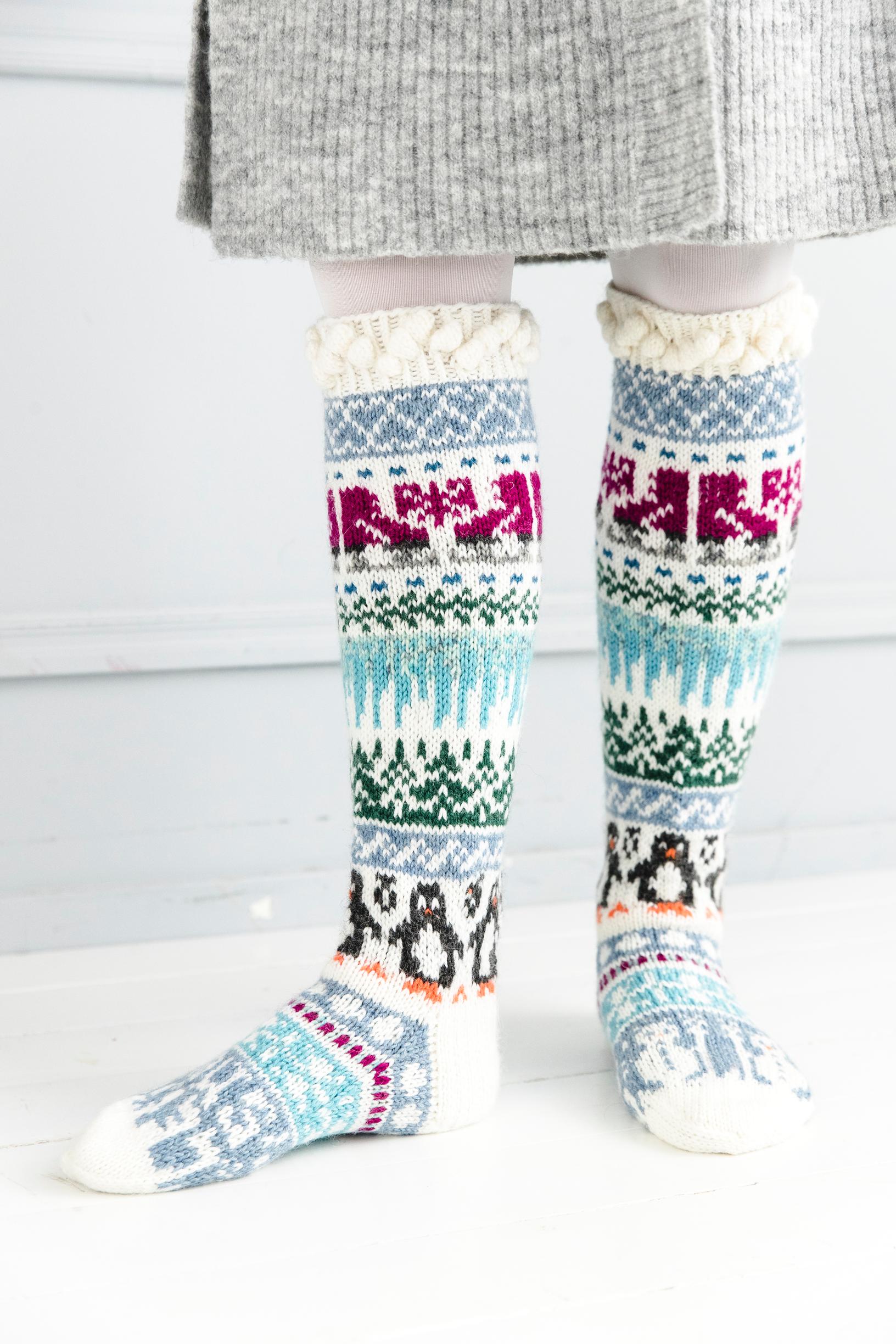 Merja Ojanperä’s We love winter colorwork socks