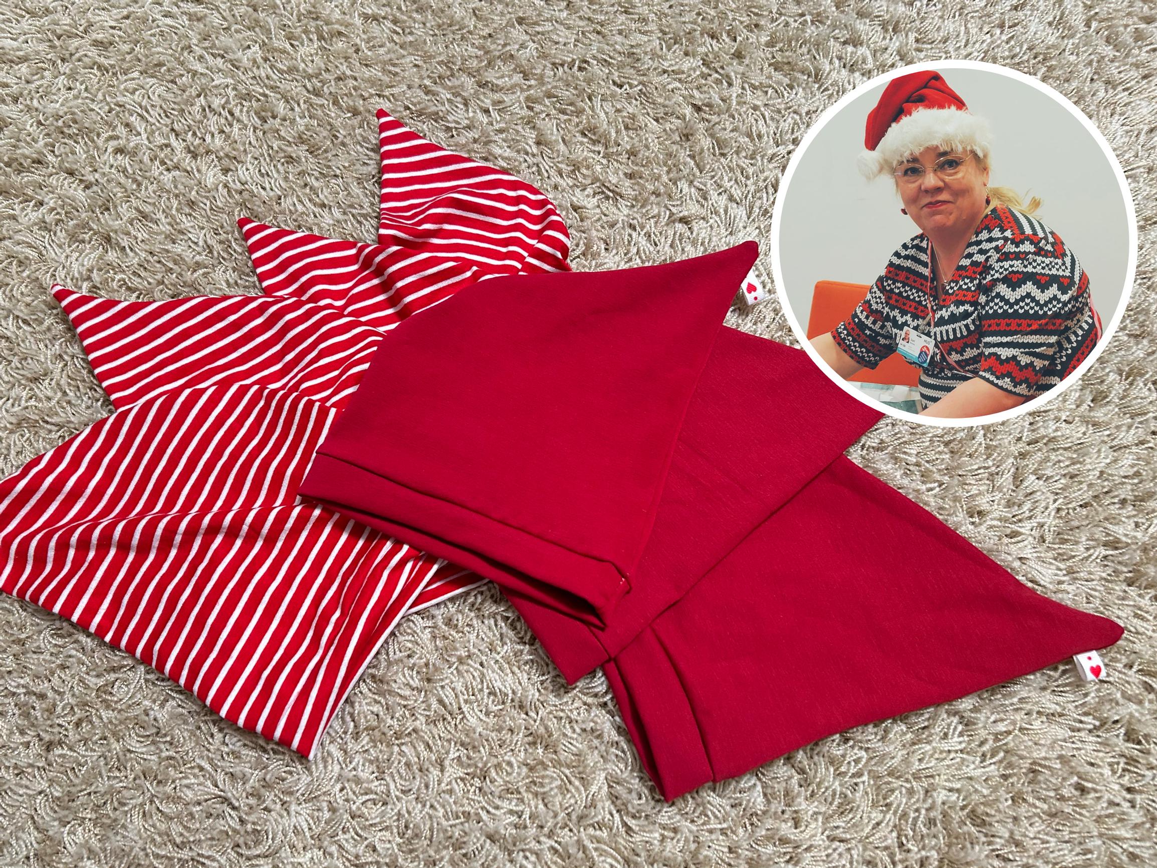 Elf hats for Christmas babies: midwife Sari’s tiny welcome gifts