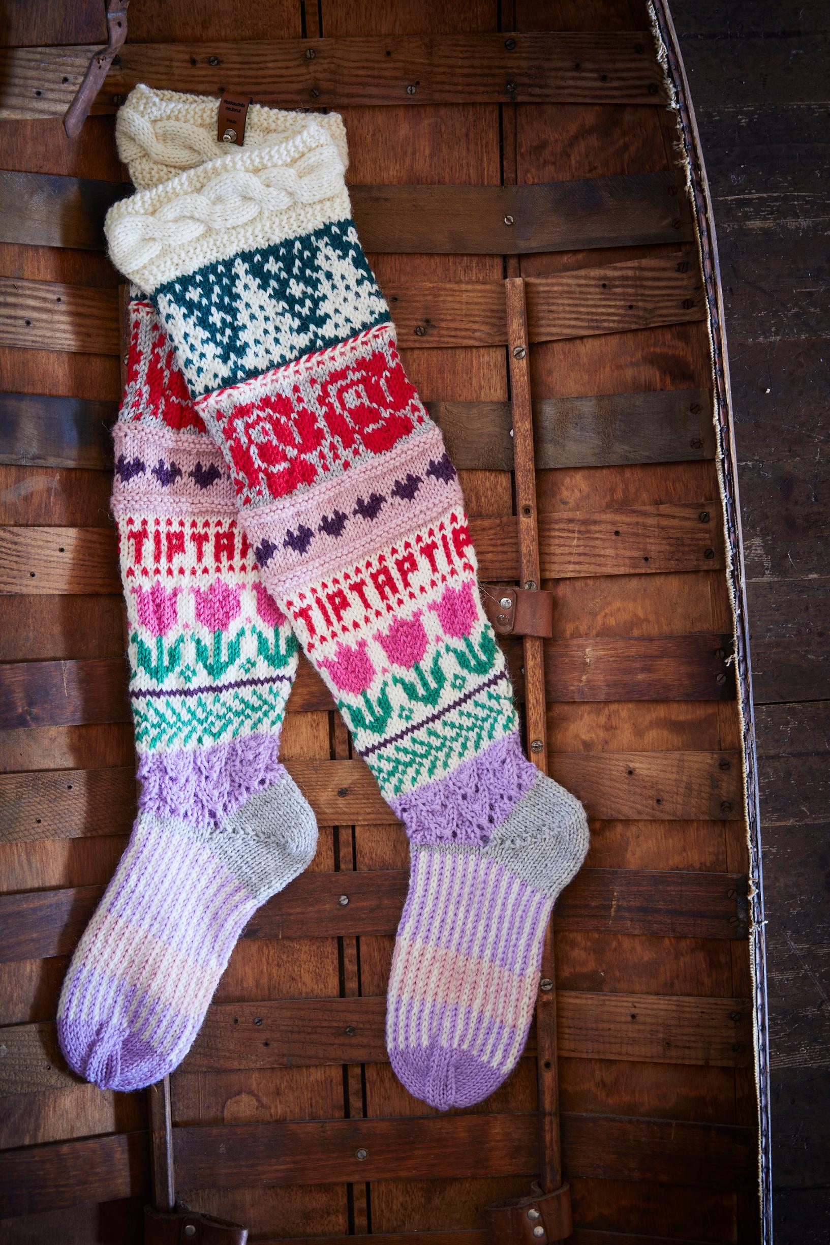Christmassy colorwork socks