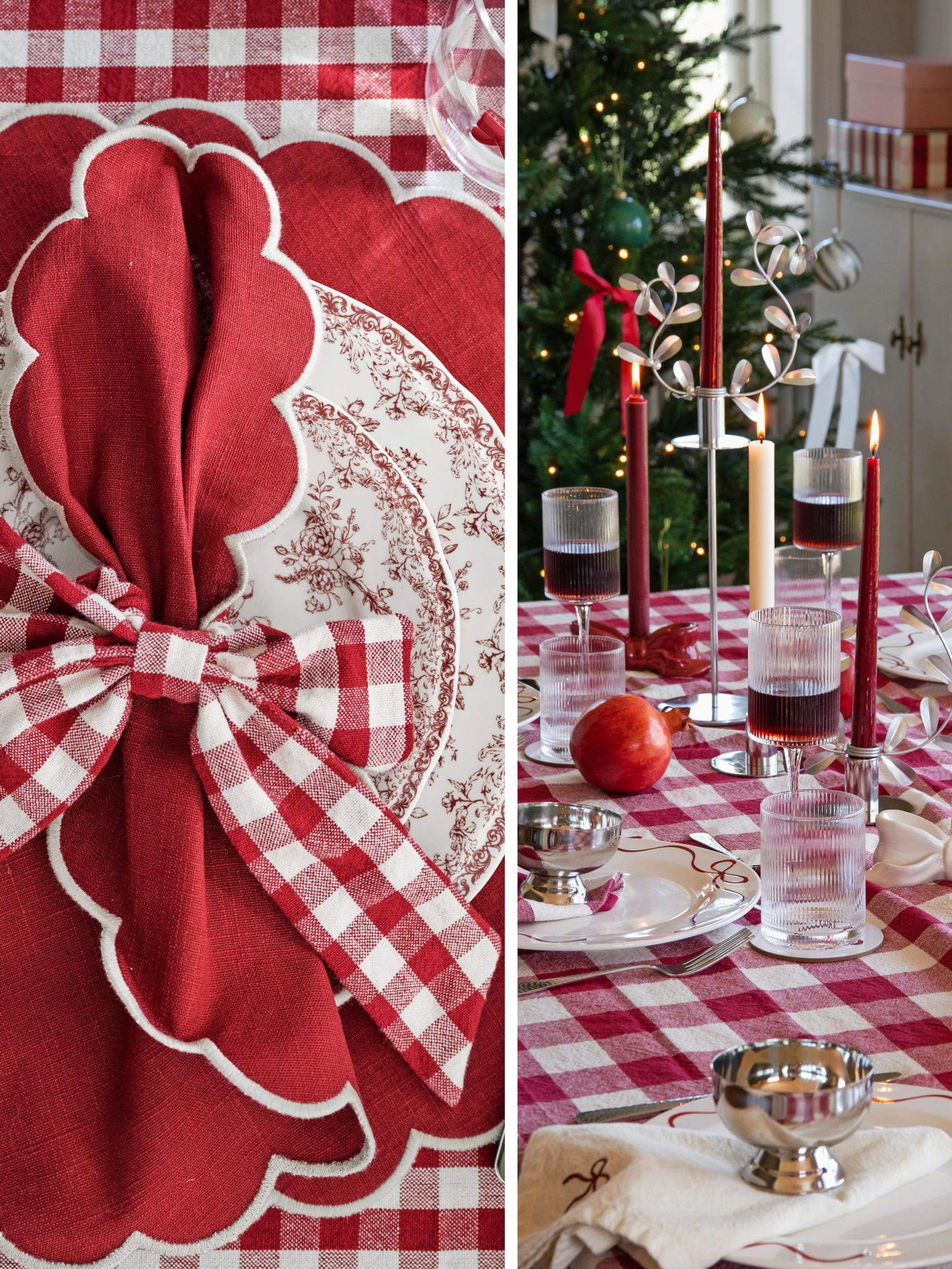 6 inspiring ideas for a red Christmas table
