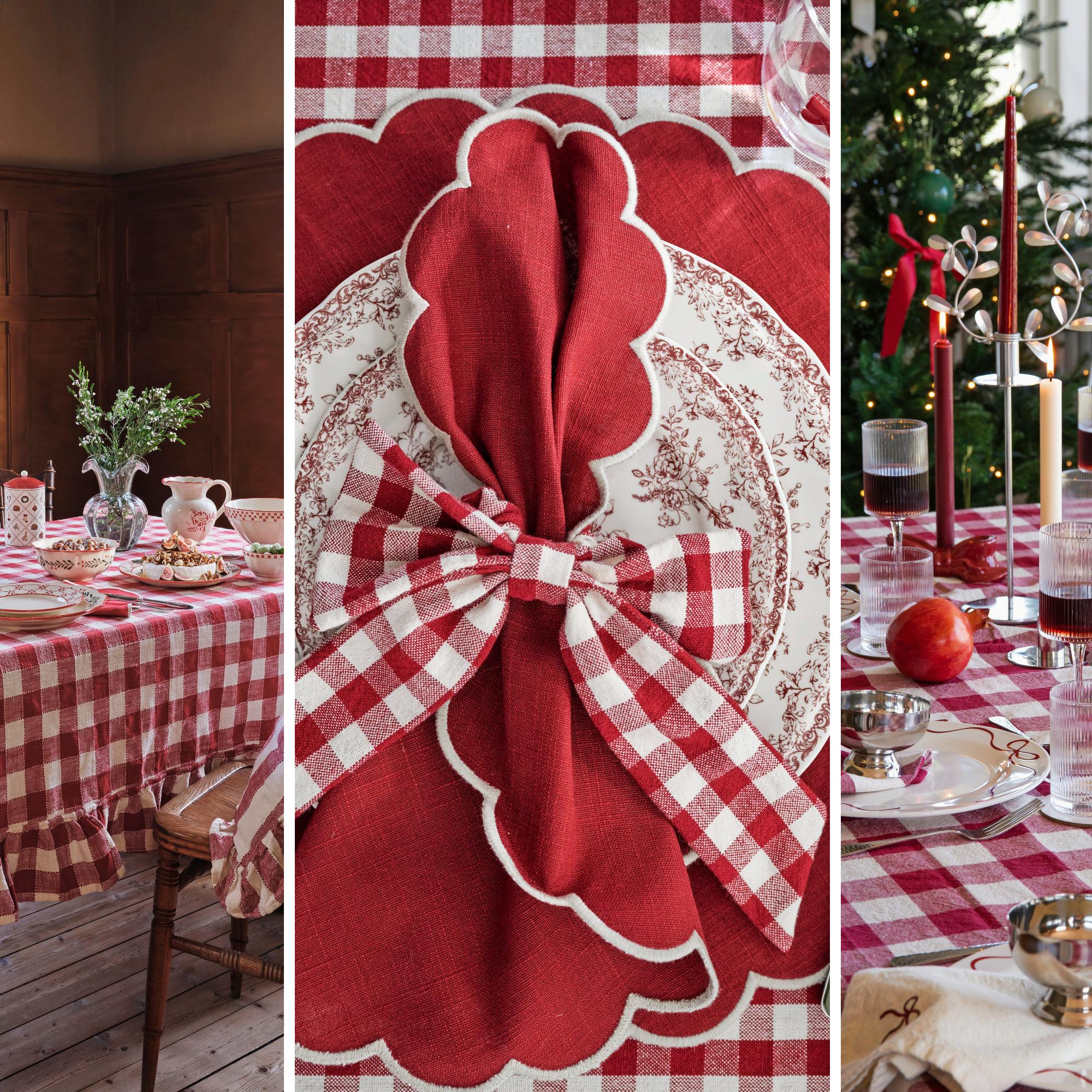 6 inspiring ideas for a red Christmas table