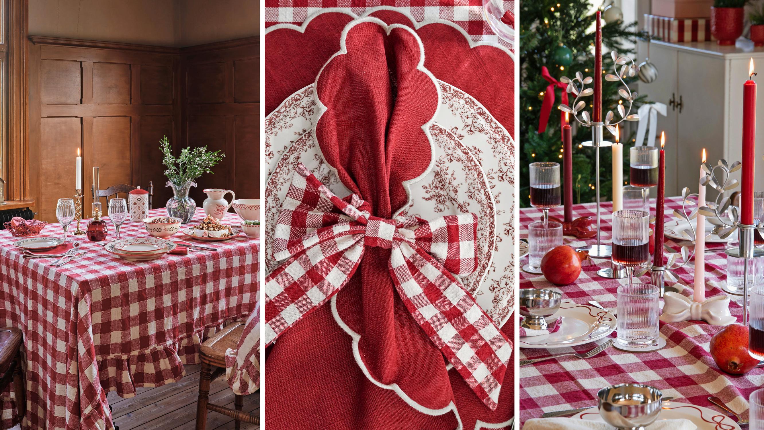 6 inspiring ideas for a red Christmas table