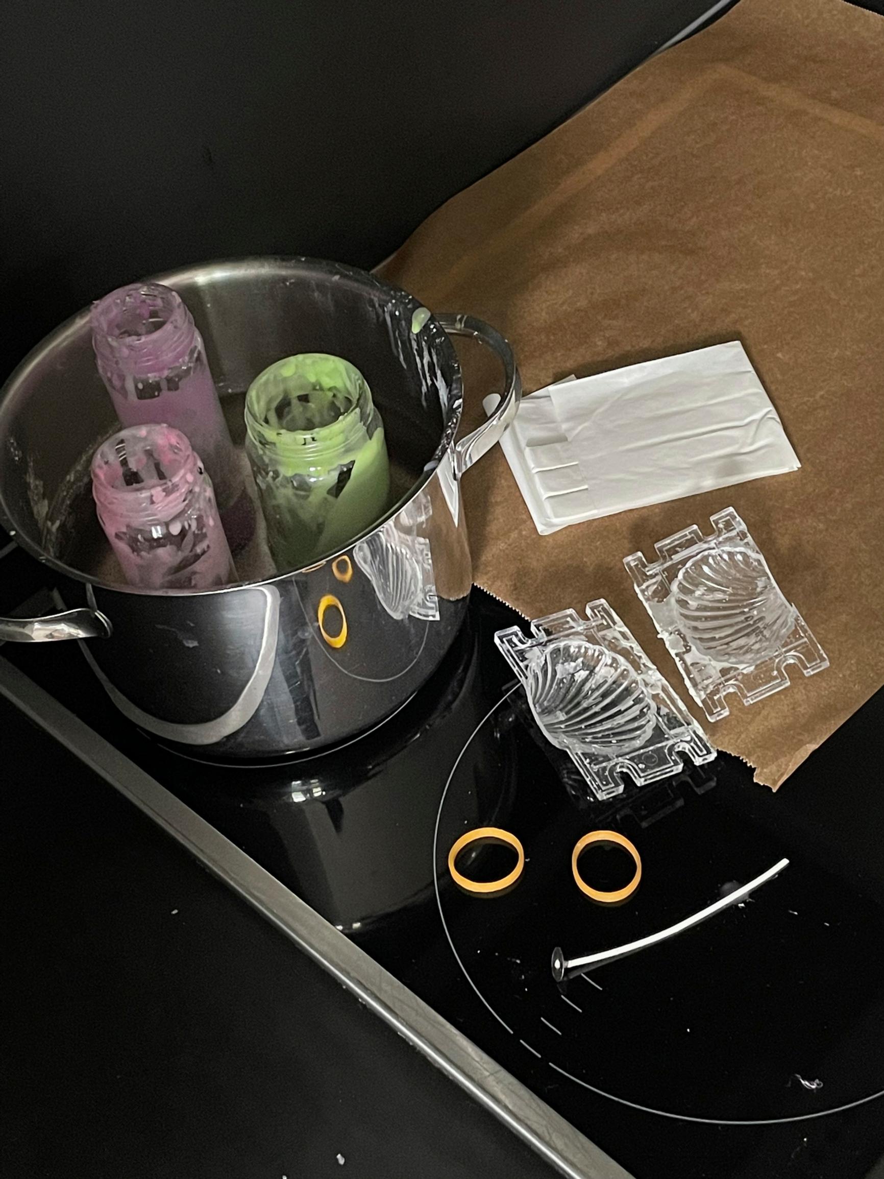 Tools for making molded candles