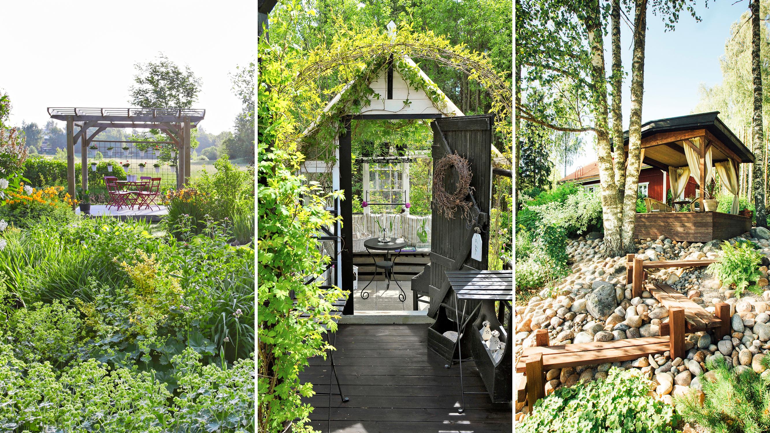 The best spot to relax in your yard isn’t always a terrace next to the house—11 charming seating area ideas