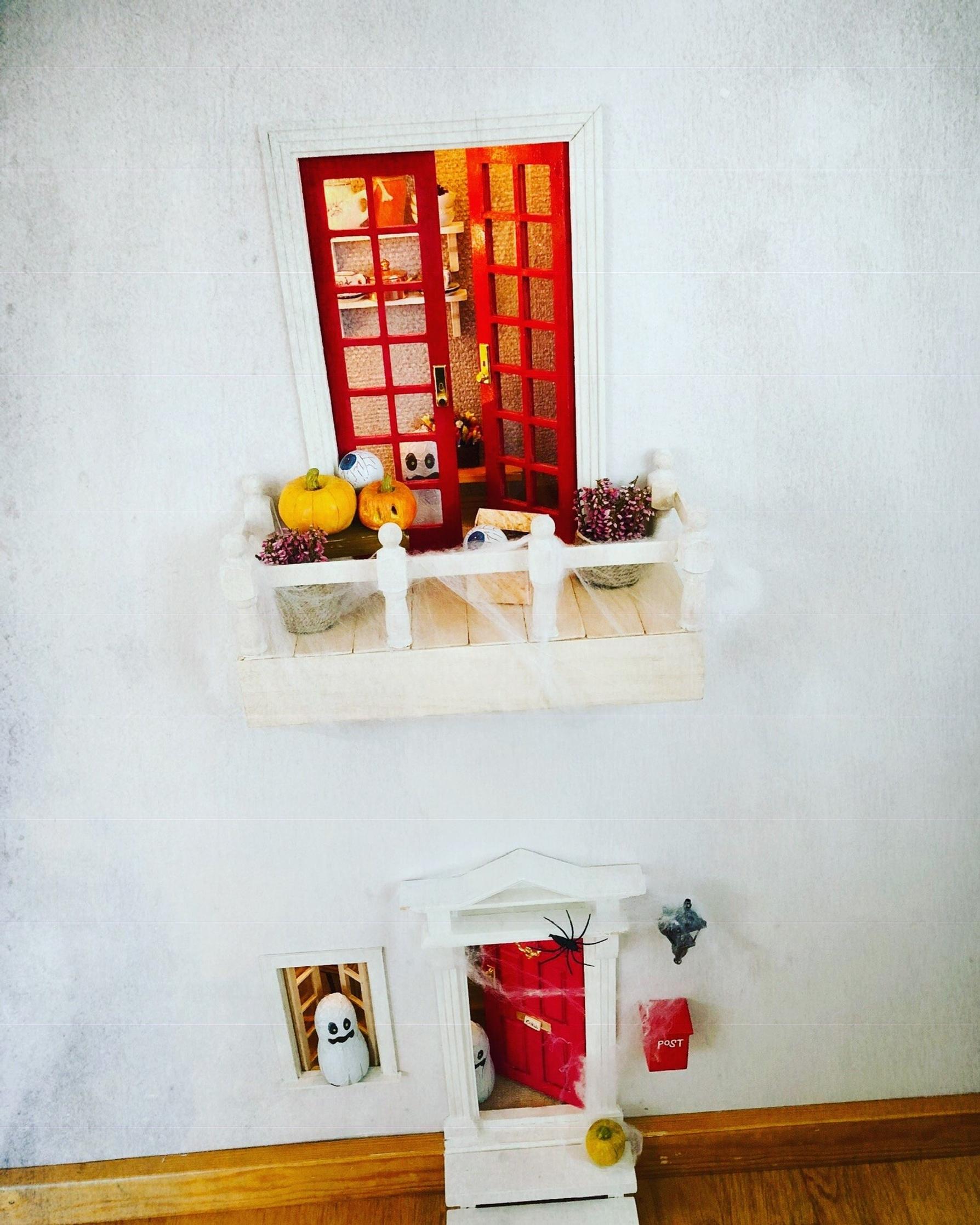 The balcony on the elf door's second floor