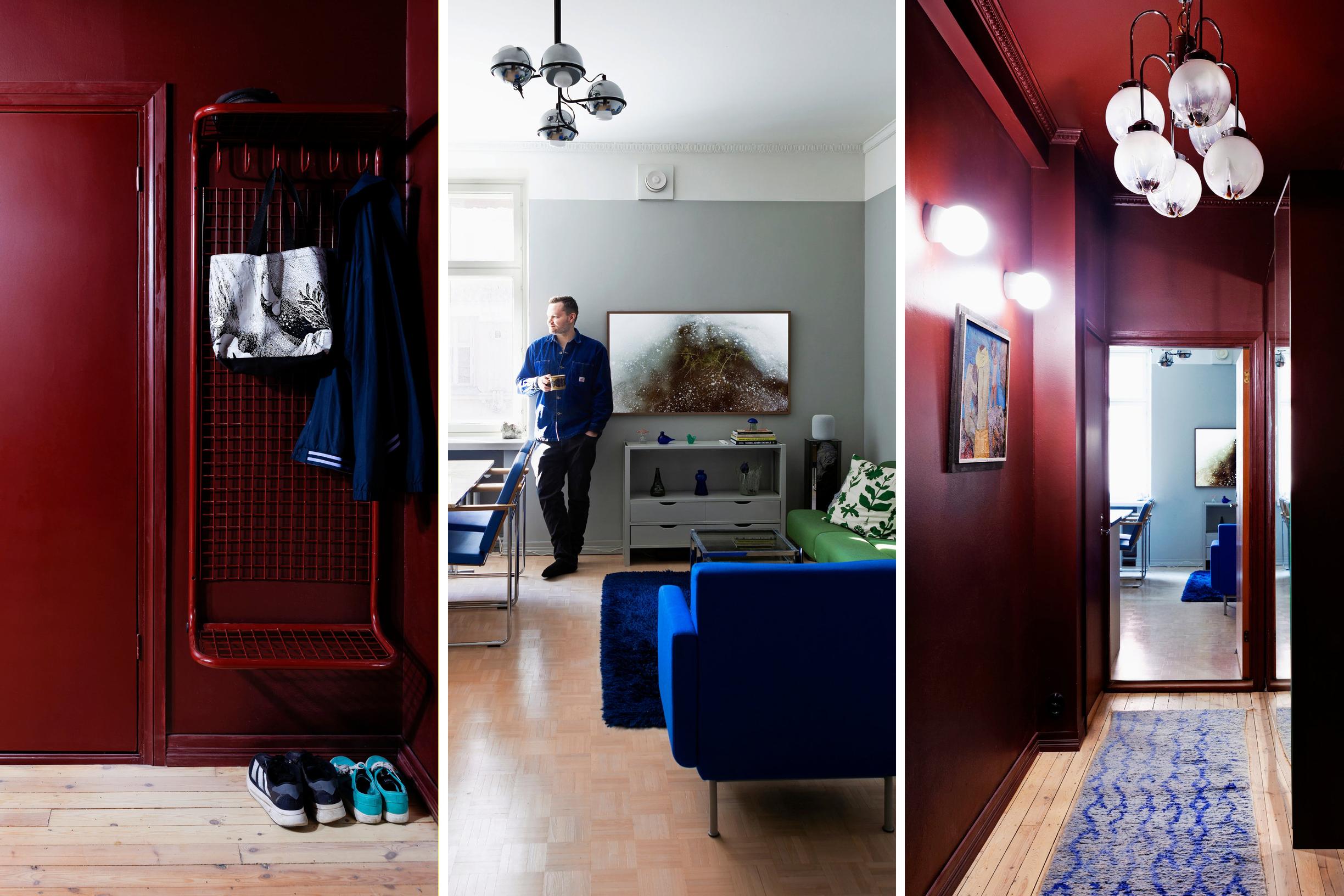“That red entryway will rule out half the potential tenants”: how a bold color choice convinced Ville to keep the place for himself