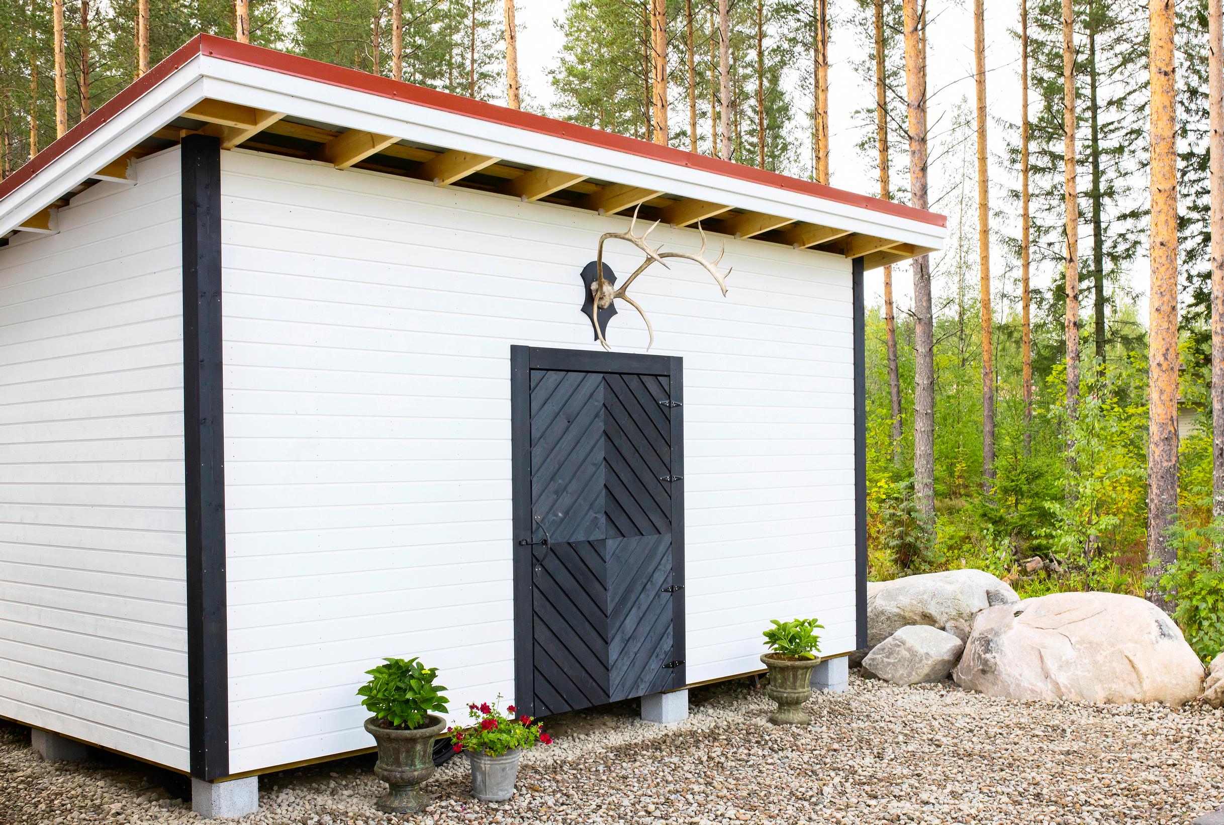Need more storage space in your yard? Build your own woodshed to provide sturdy shelter for your outdoor items