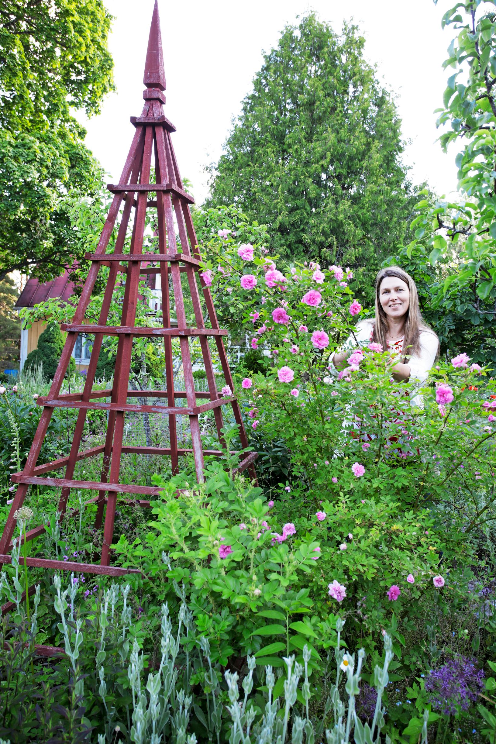 Chatarina in her garden