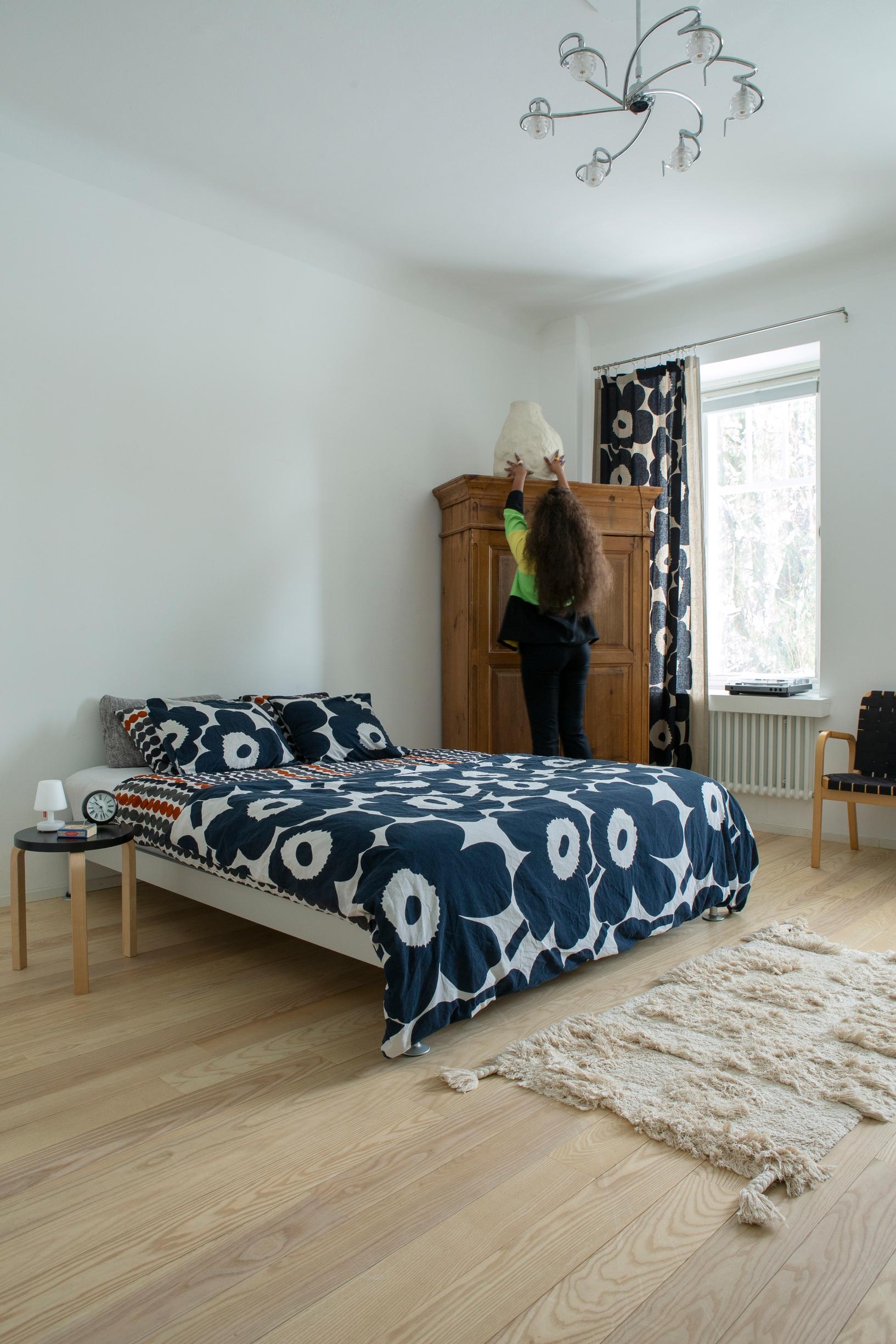 An airy bedroom