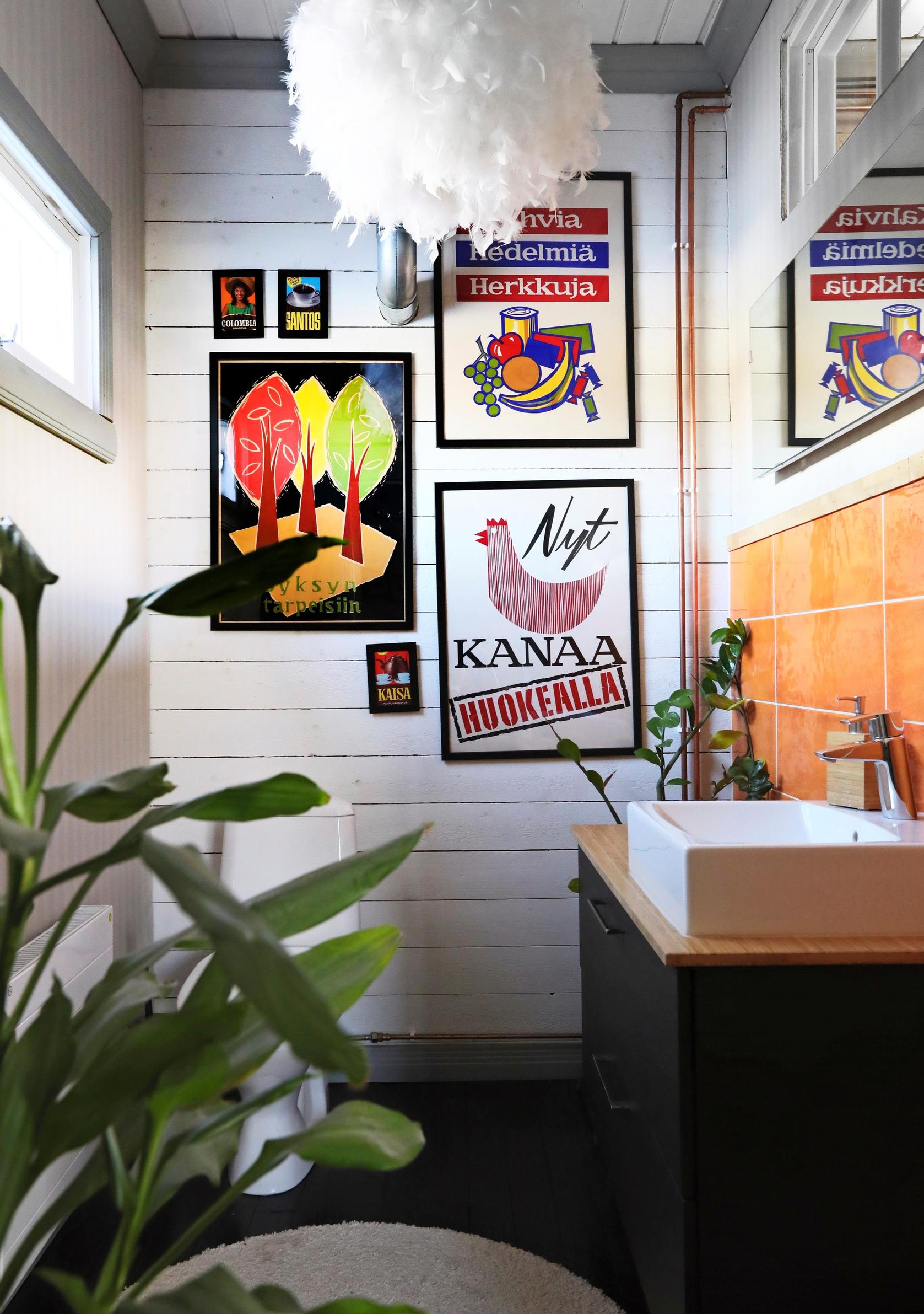Framed vintage advertising posters