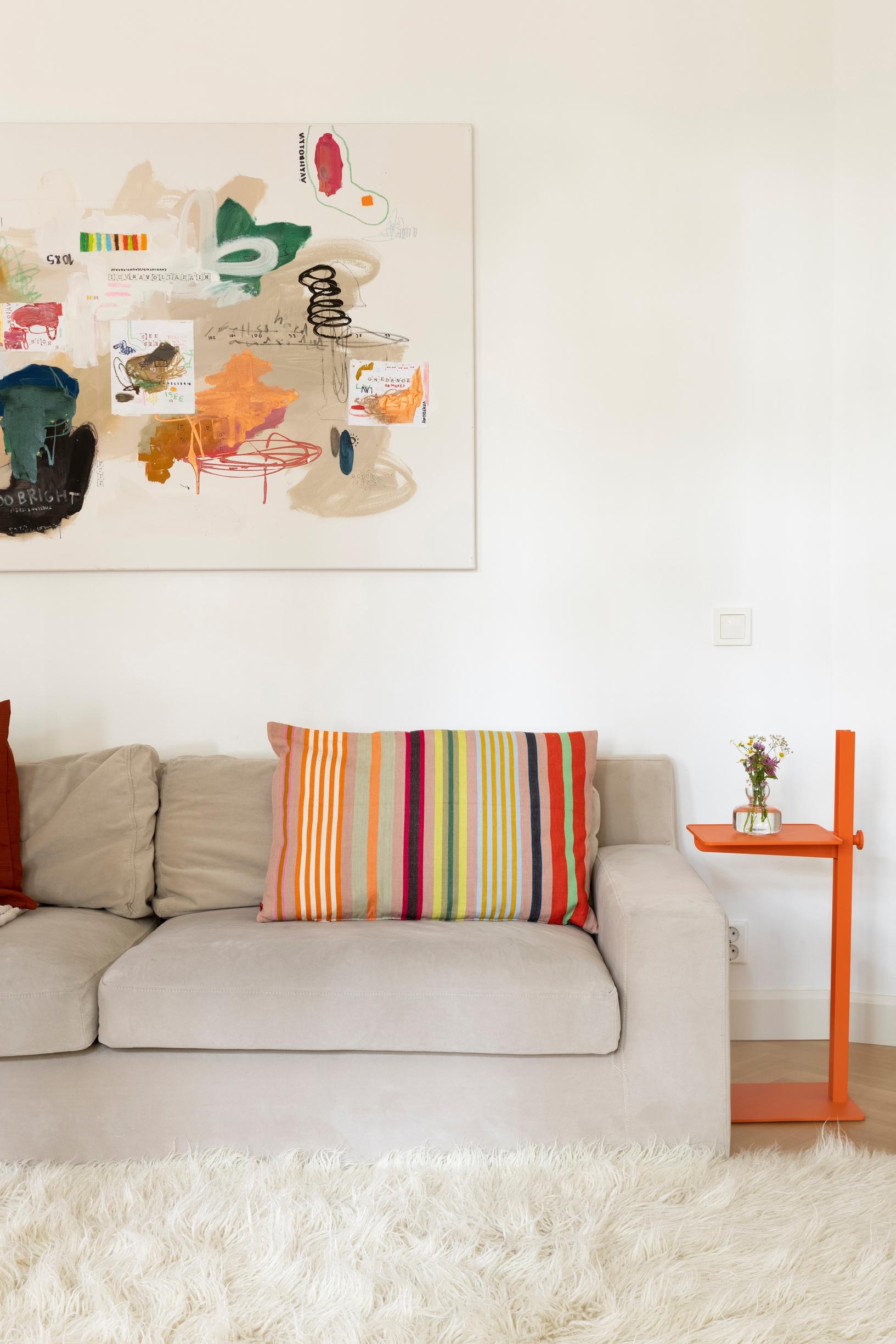 A cozy beige sofa from Mjuk