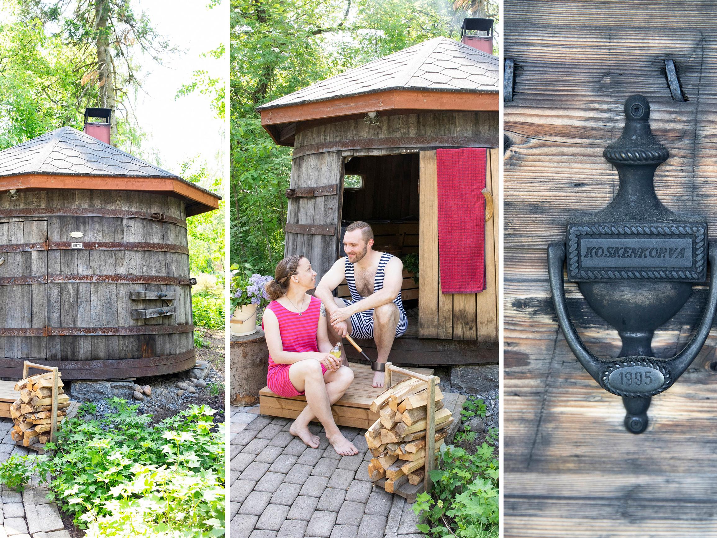 Sauna in a 10,000-liter whiskey barrel: step inside this unique retreat!