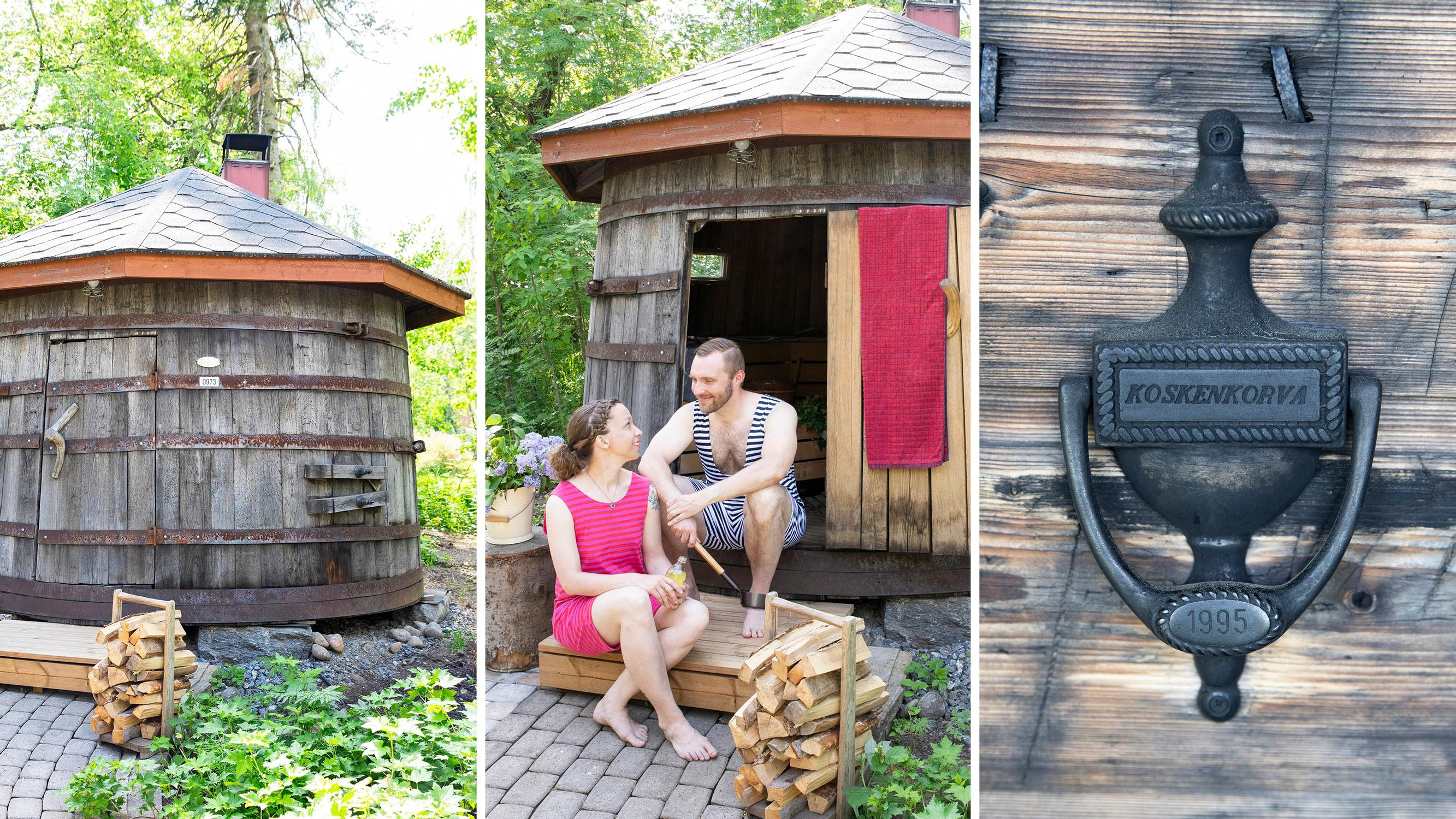 Sauna in a 10,000-liter whiskey barrel: step inside this unique retreat!