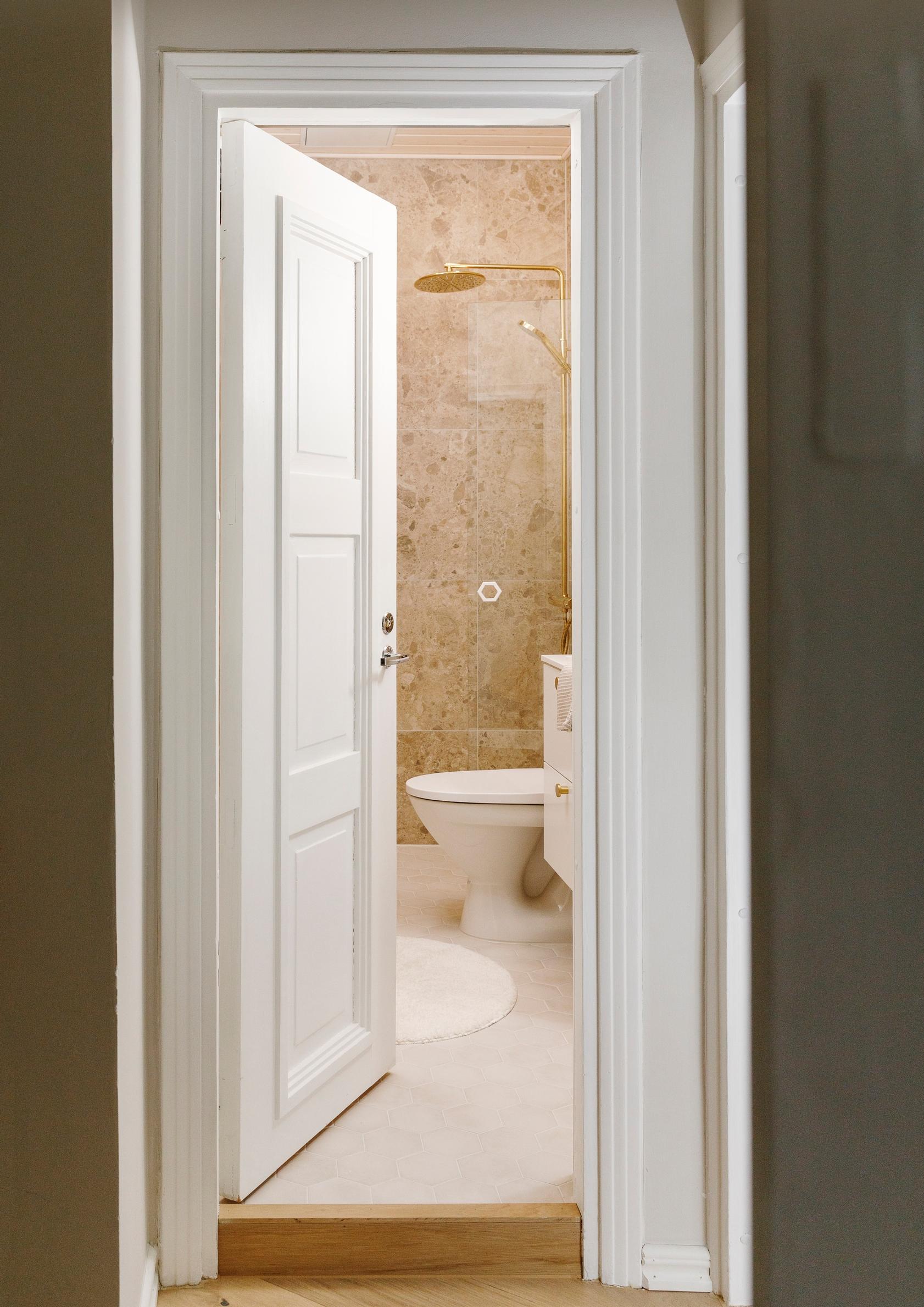 View into the renovated bathroom