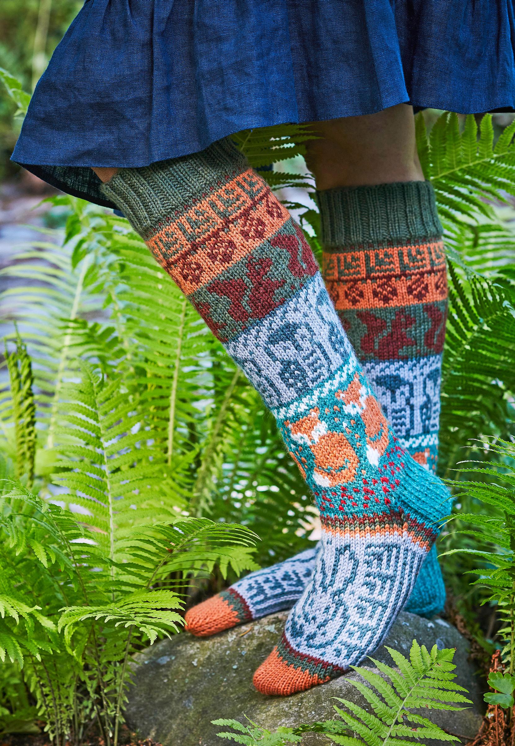 Forest folk socks