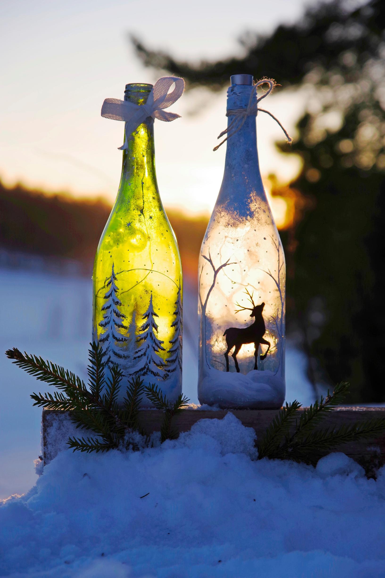 Painted bottles