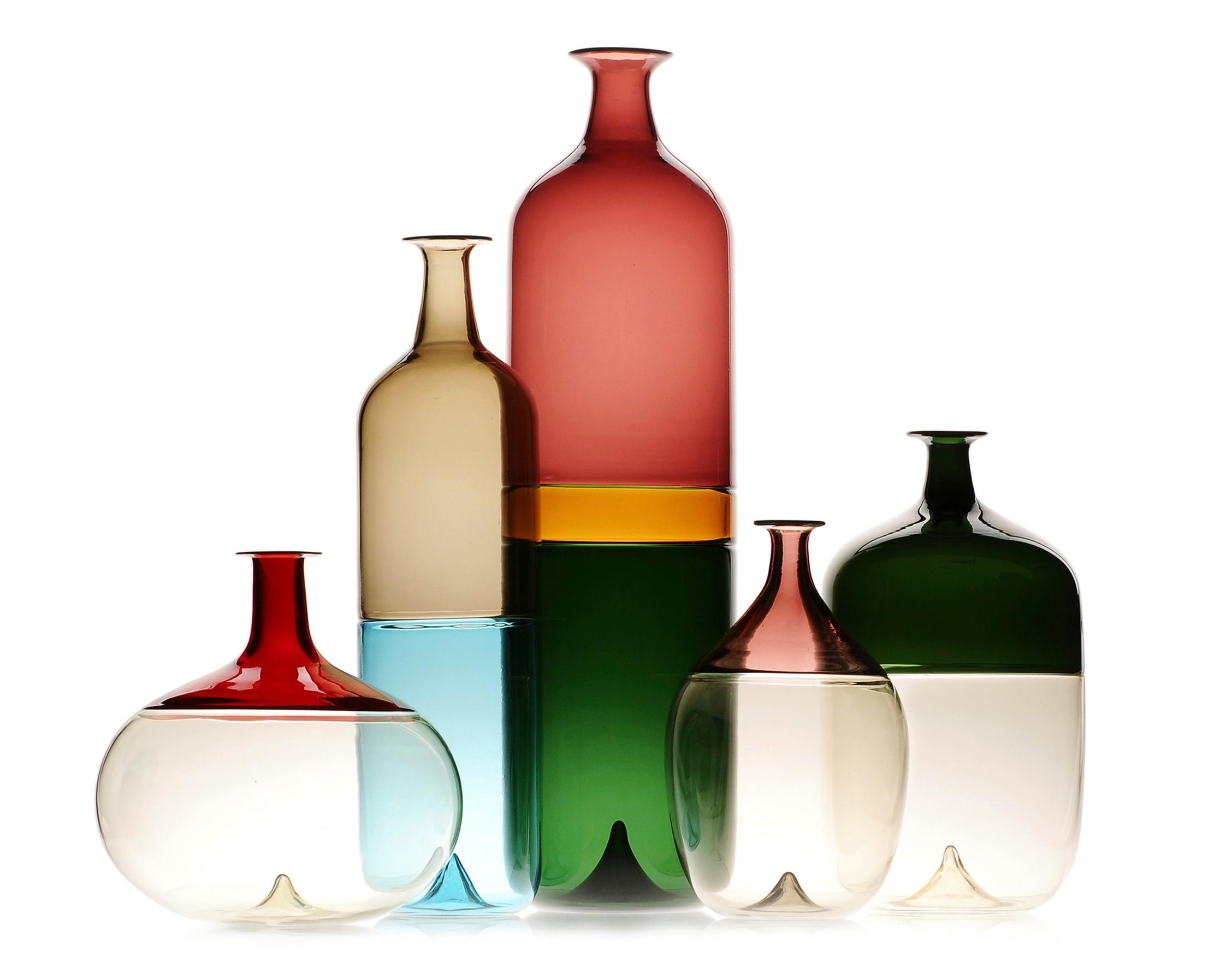 Bolle bottles for Venini.