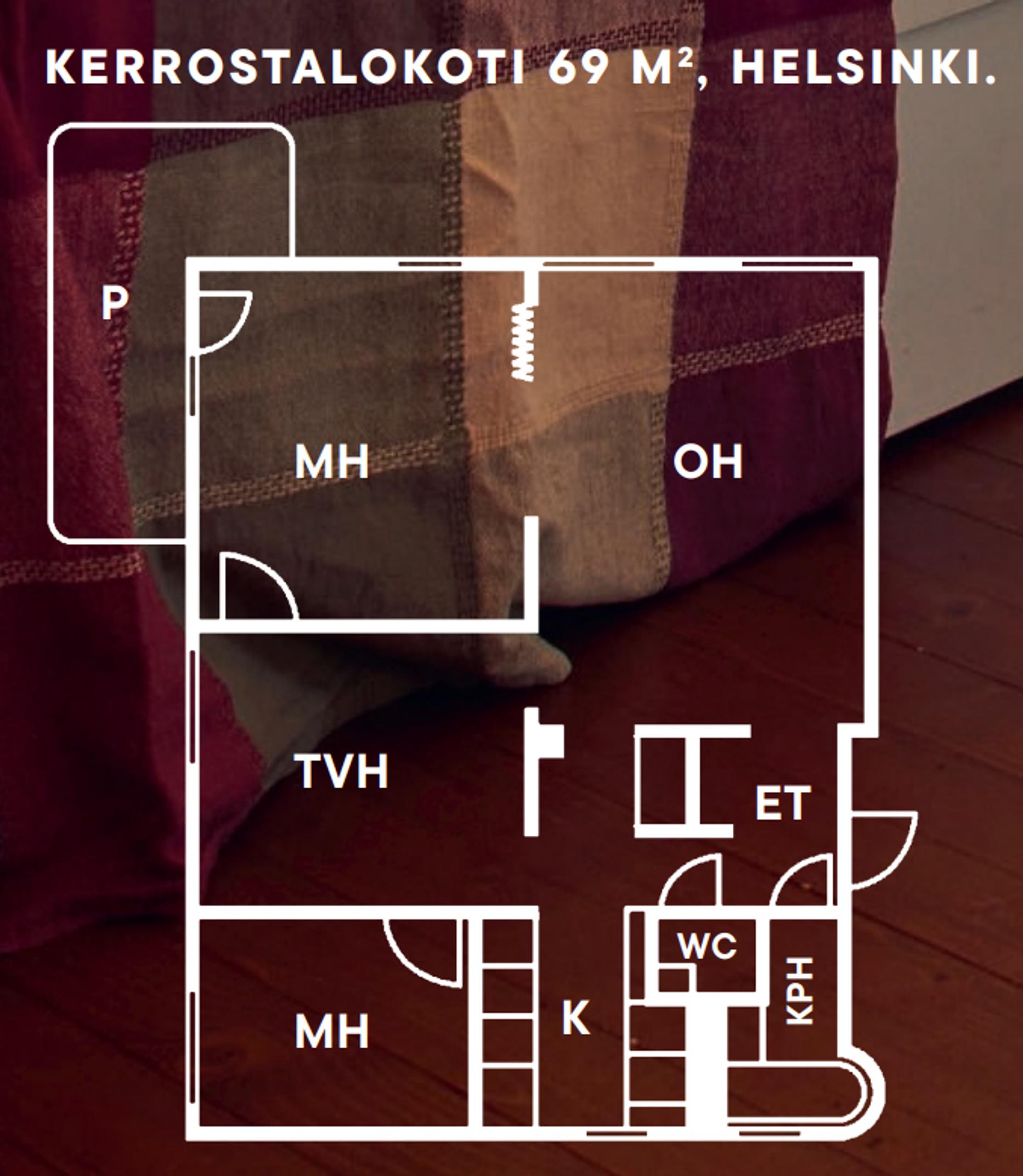 Floor plan of Samppa Lappalainen’s home