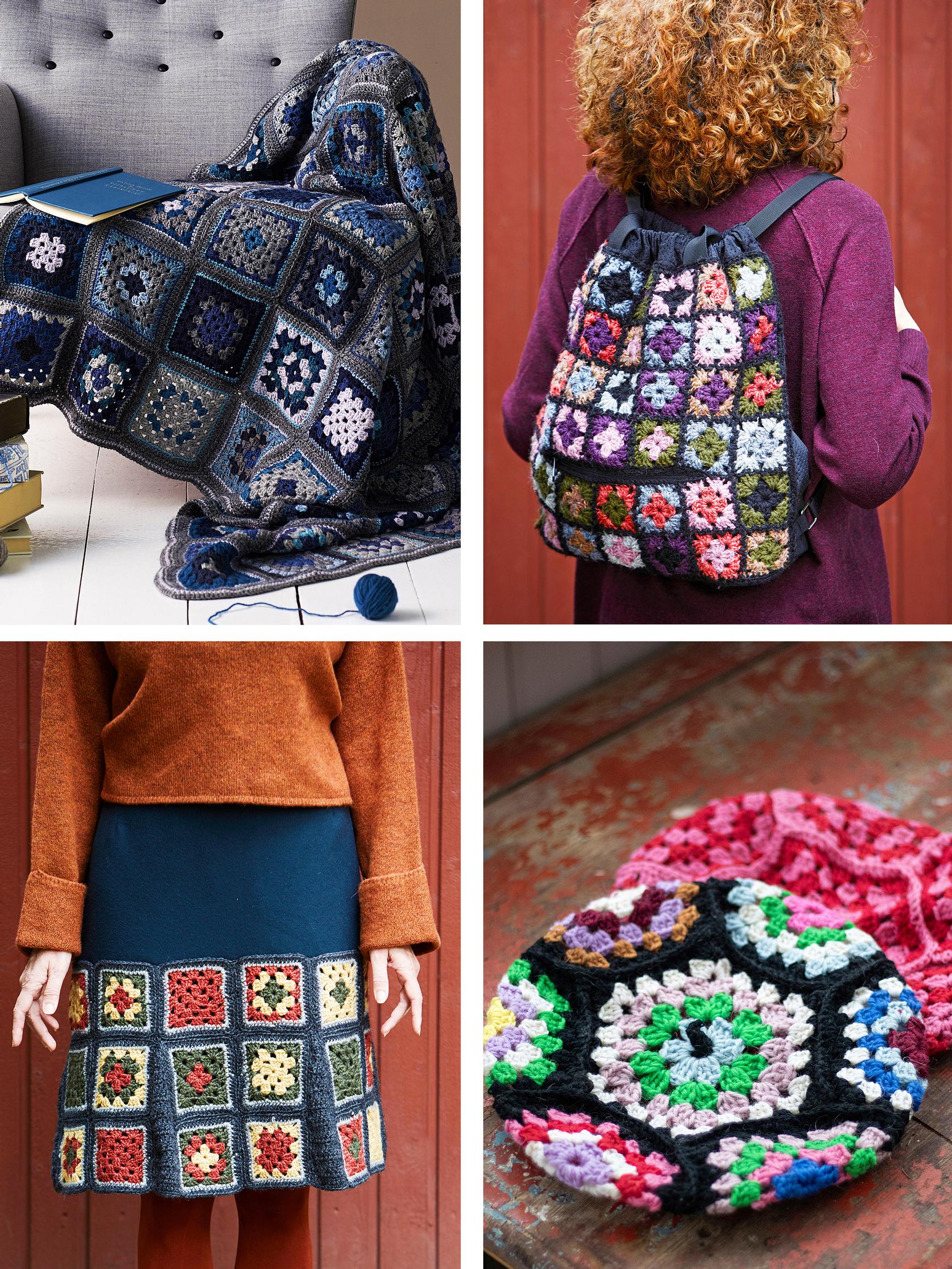 13 inspiring granny square ideas: from a breezy cardigan to a cozy pillow—using leftover yarn