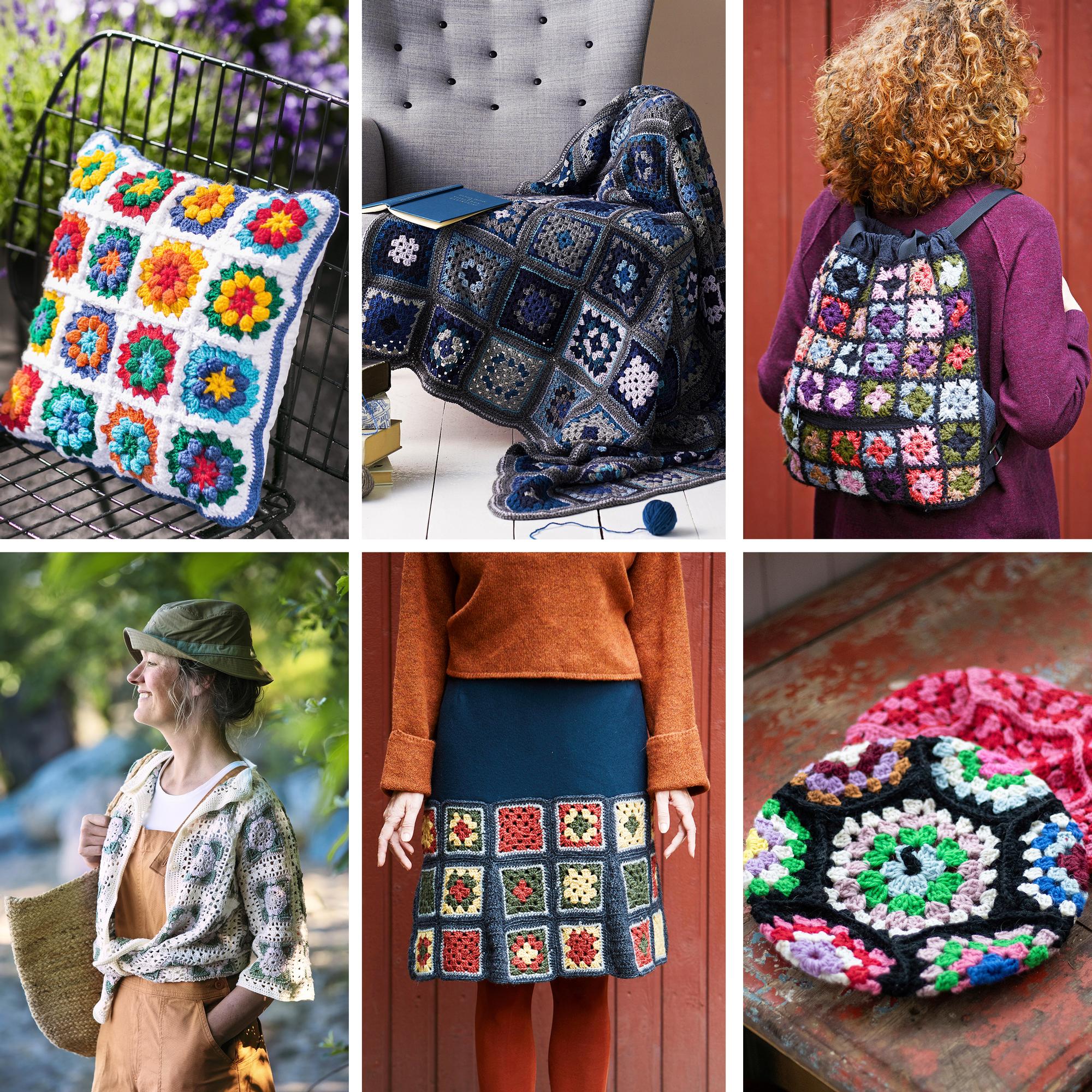 13 inspiring granny square ideas: from a breezy cardigan to a cozy pillow—using leftover yarn