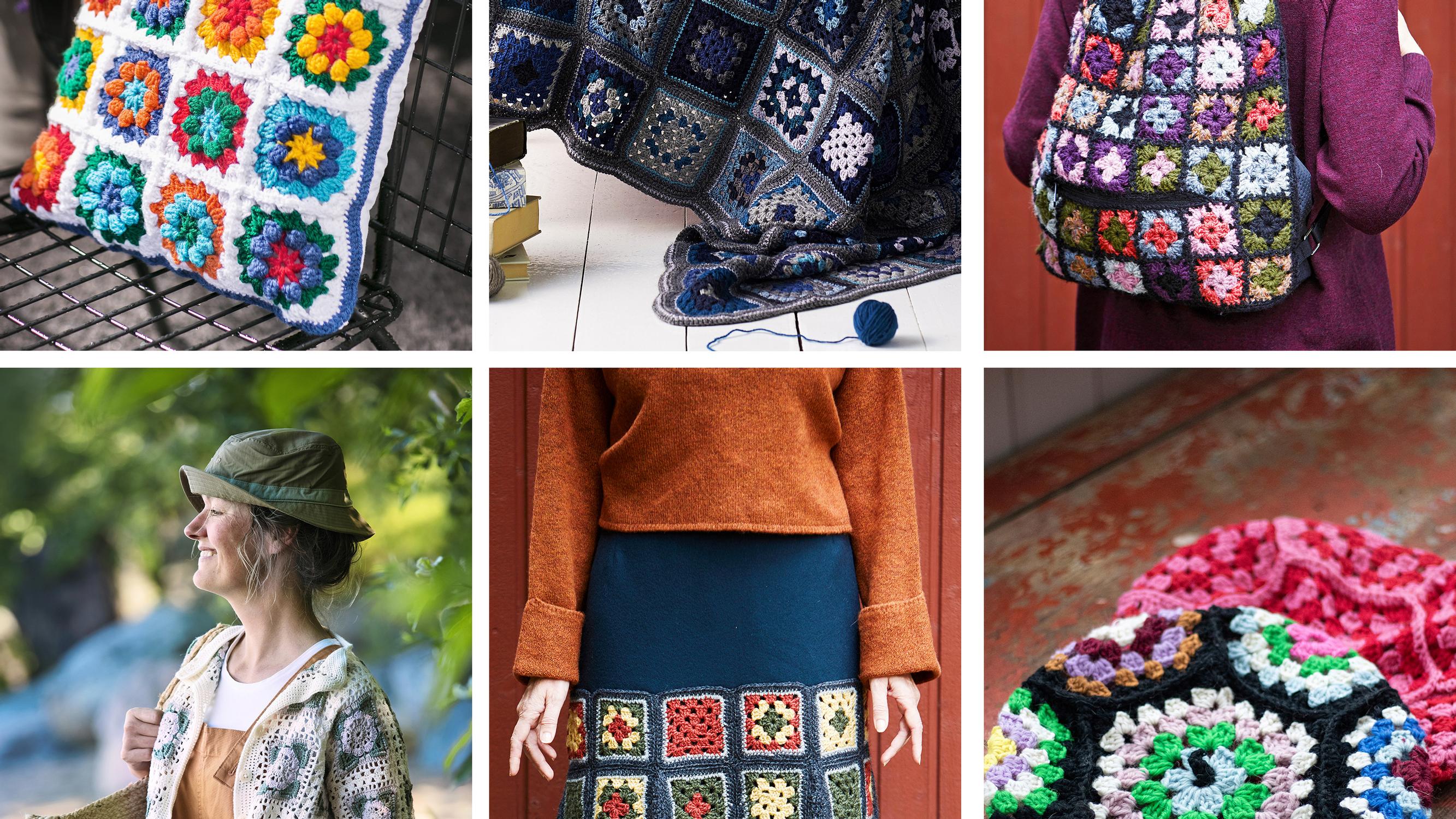13 inspiring granny square ideas: from a breezy cardigan to a cozy pillow—using leftover yarn