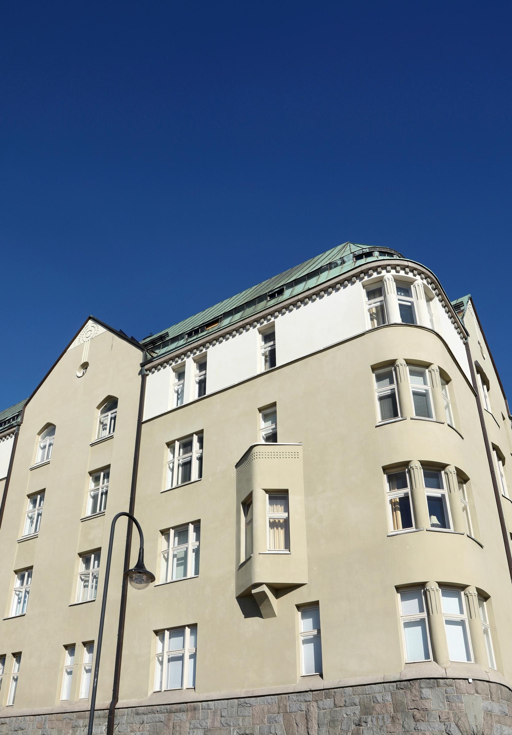 art nouveau style building Laukonlinna in Tampere