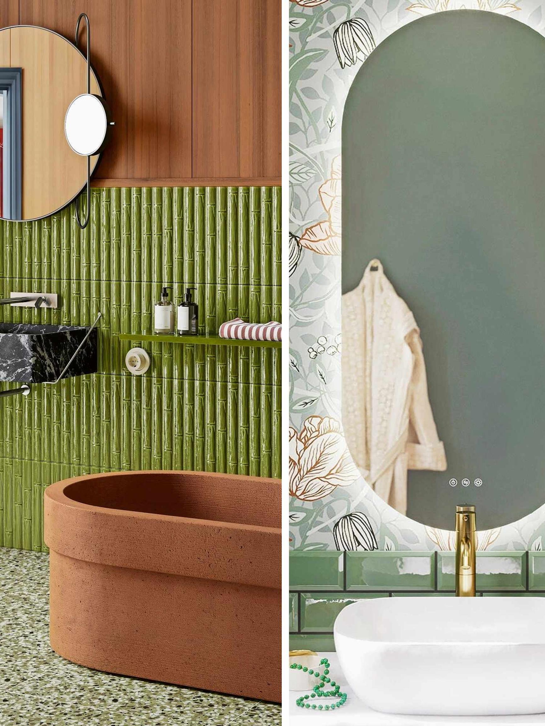 Revive that retro vibe in your bathroom—modern comforts included