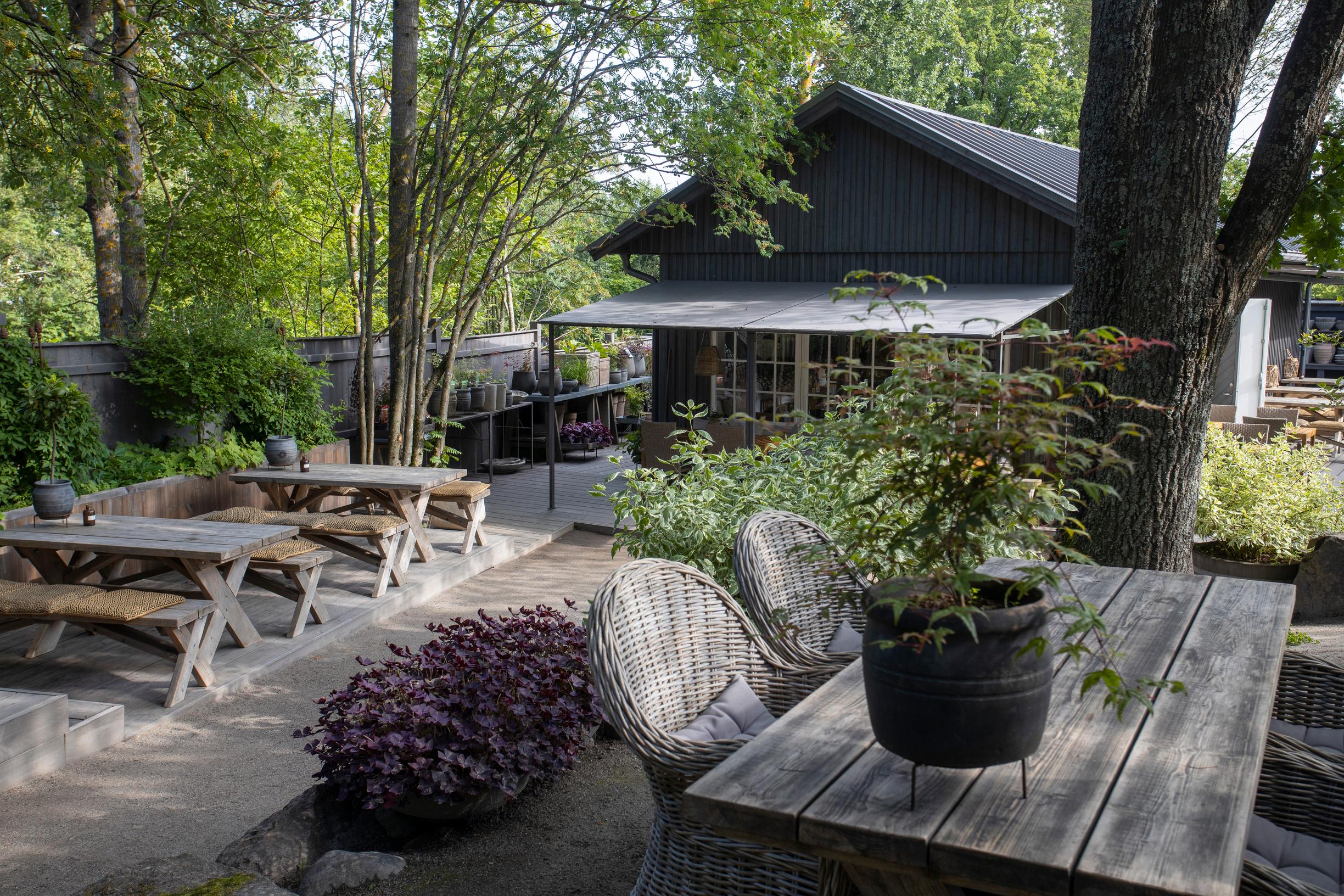 The café at Katrinelunds Trädgård
