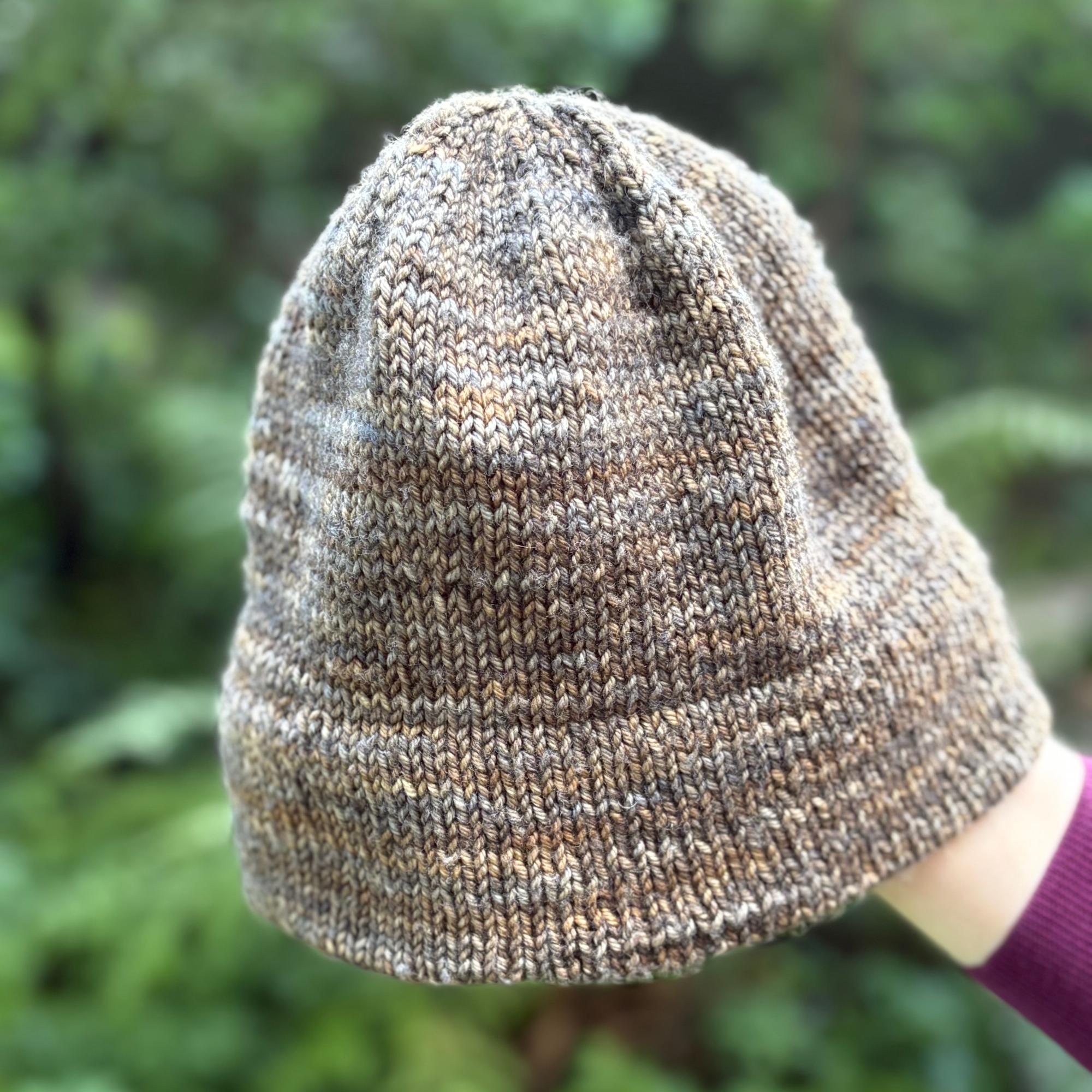 Easy men’s beanie: no purling required, perfect for beginners