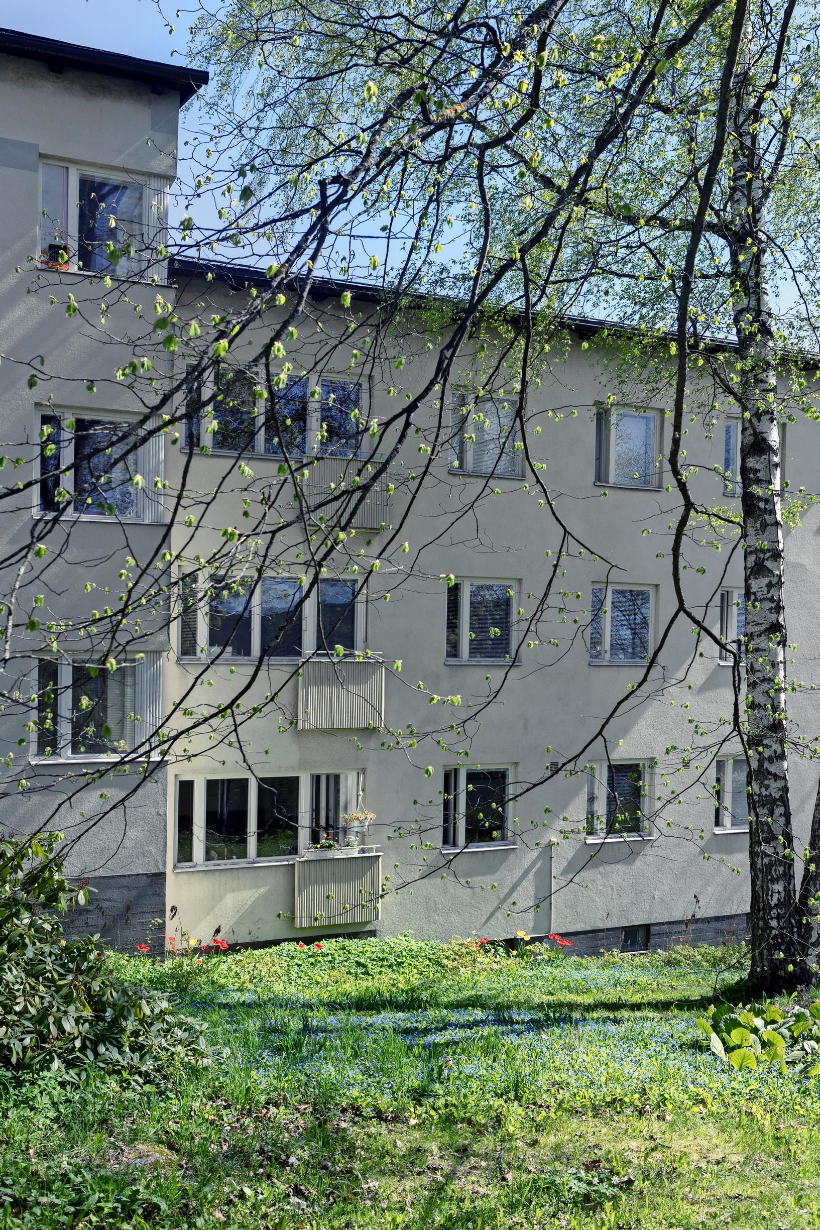 An apartment building in the Olympic Village