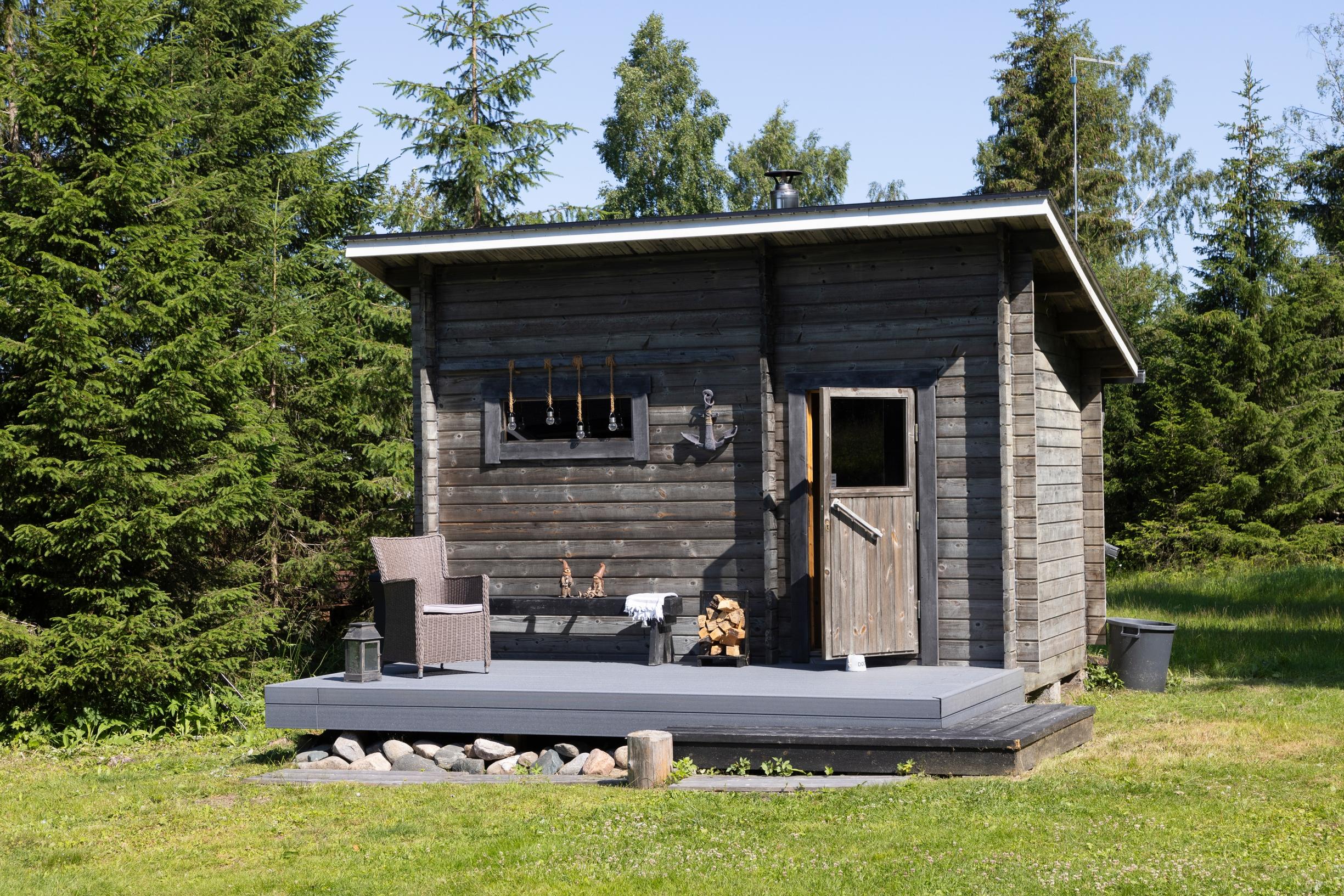 The sauna at Marita and Eki’s island cottage on Selkäsaari